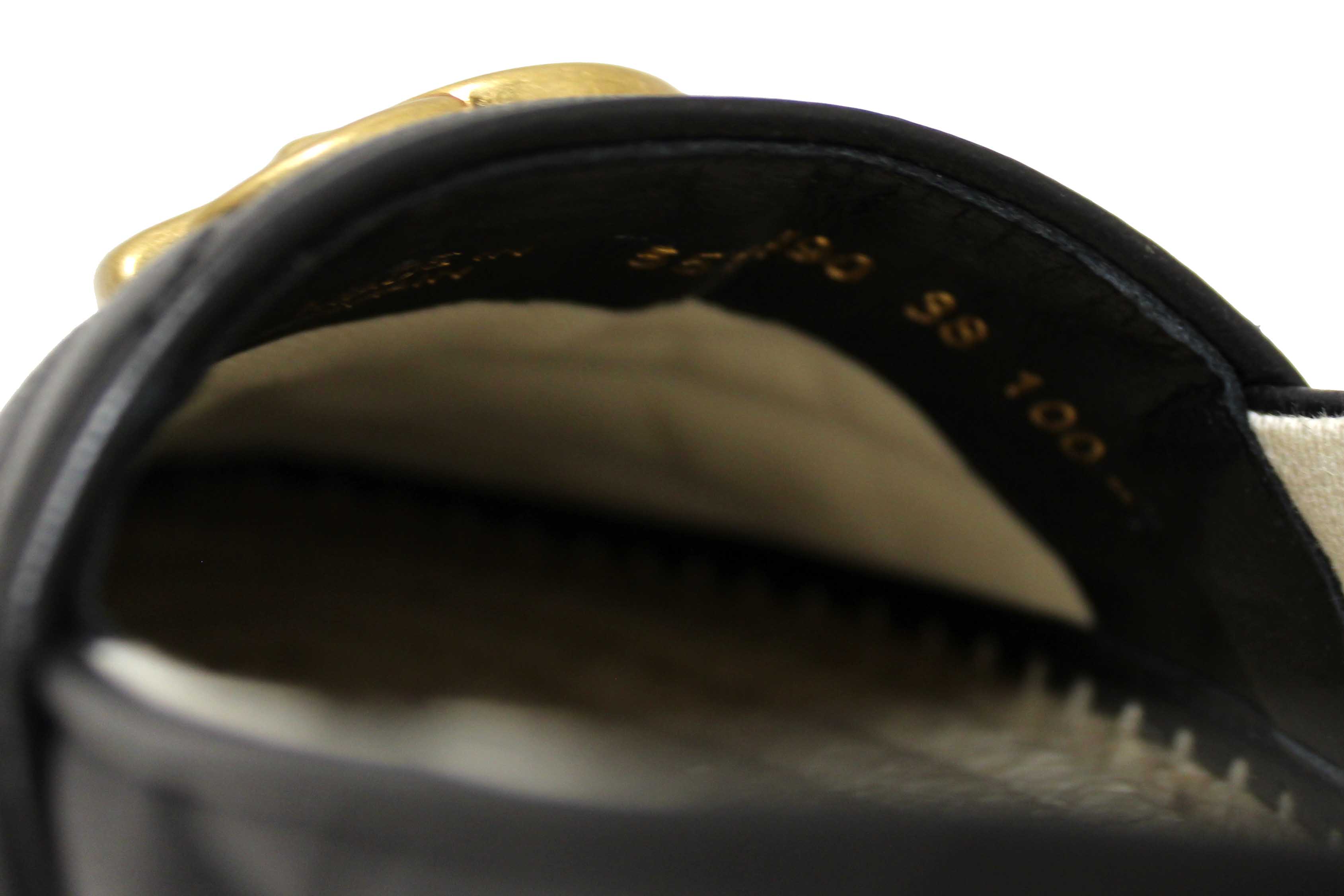 Authentic NEW Gucci Black Quilted Soft Leather Espadrille Sandal Size 38