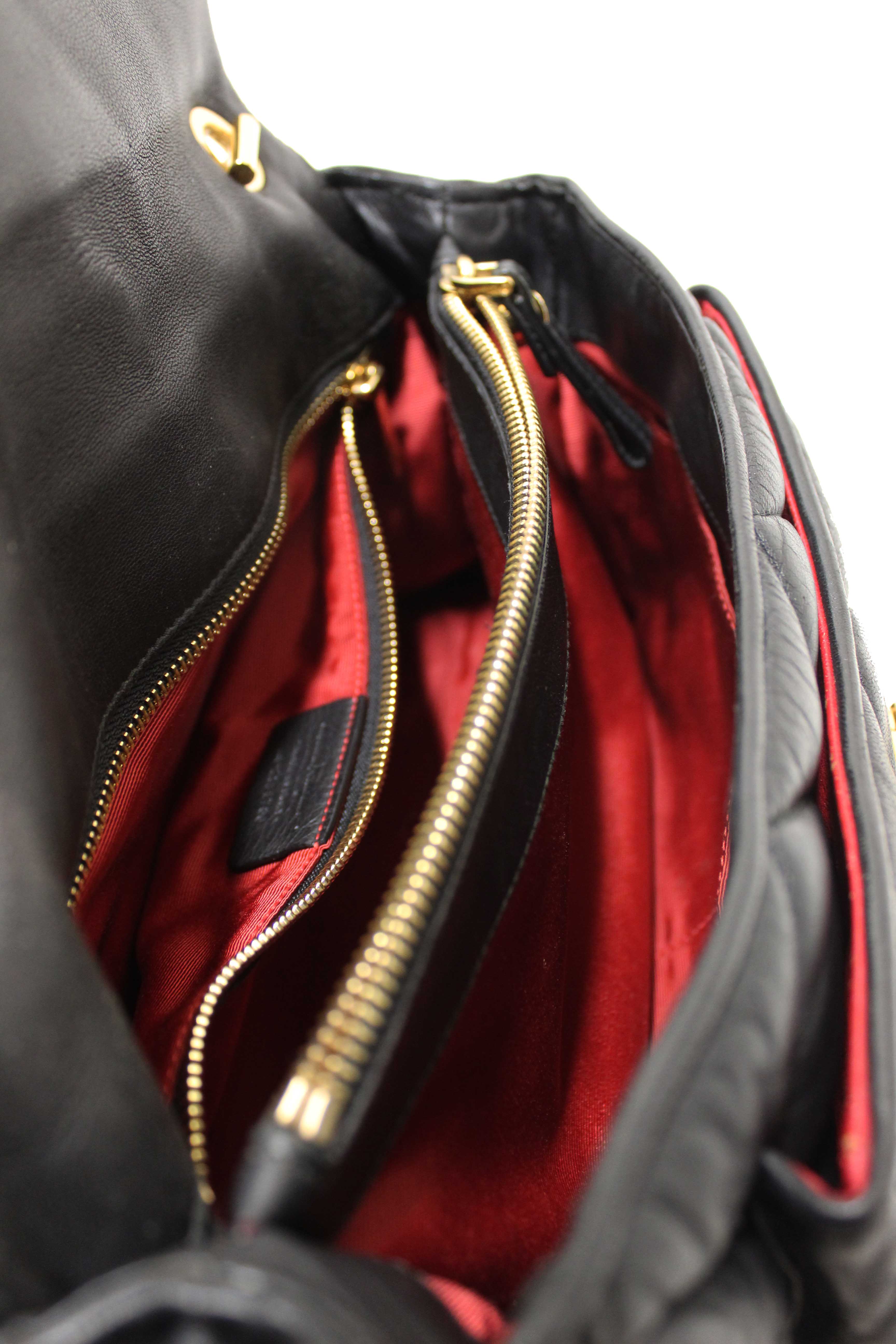 Authentic Salvatore Ferragamo Black Gancini Quilted Leather Flap Shoulder Bag