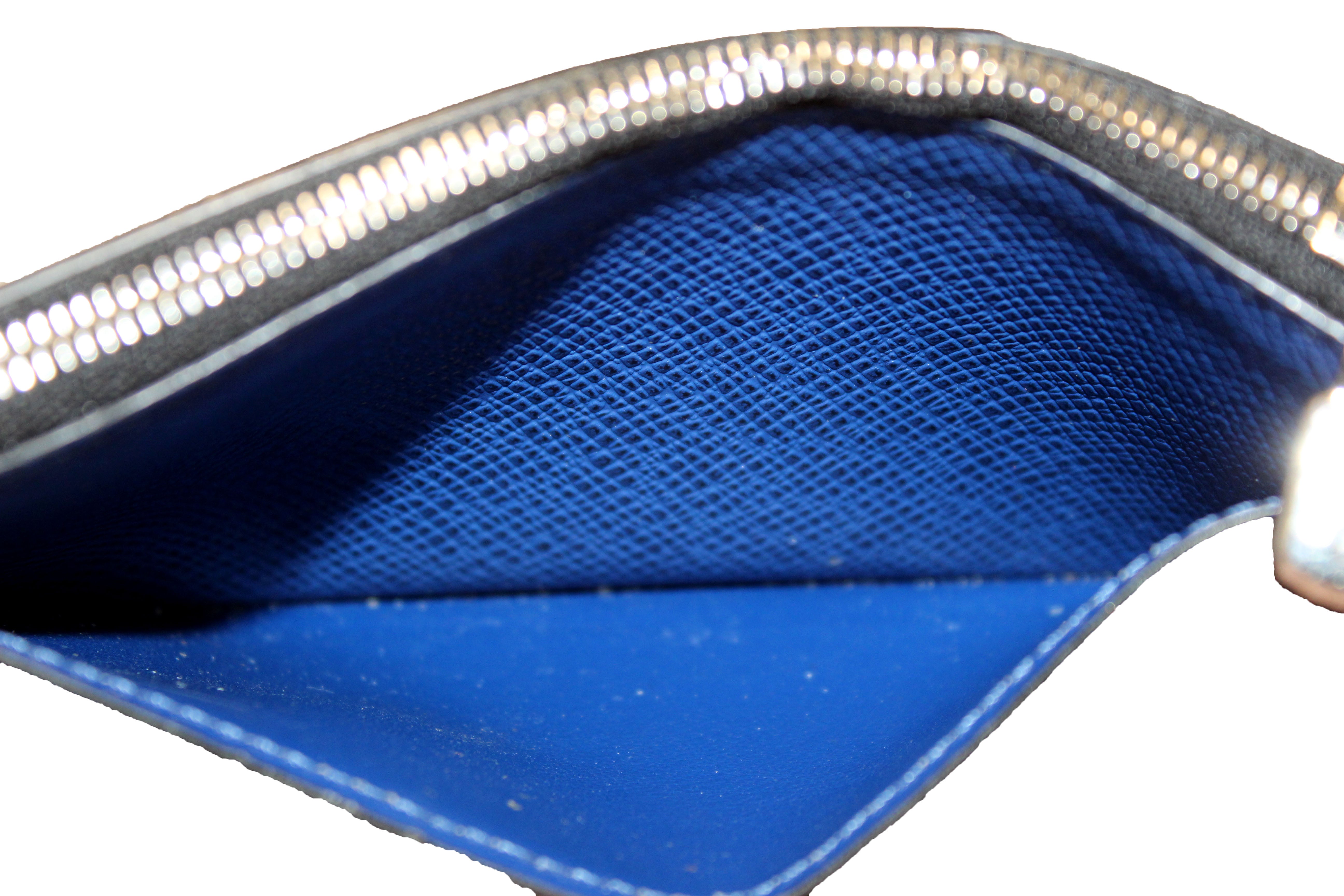 Louis Vuitton Coin Card Holder Monogram Pacific Taiga Blue in Taiga Leather/Coated  Canvas with Silver-tone - US
