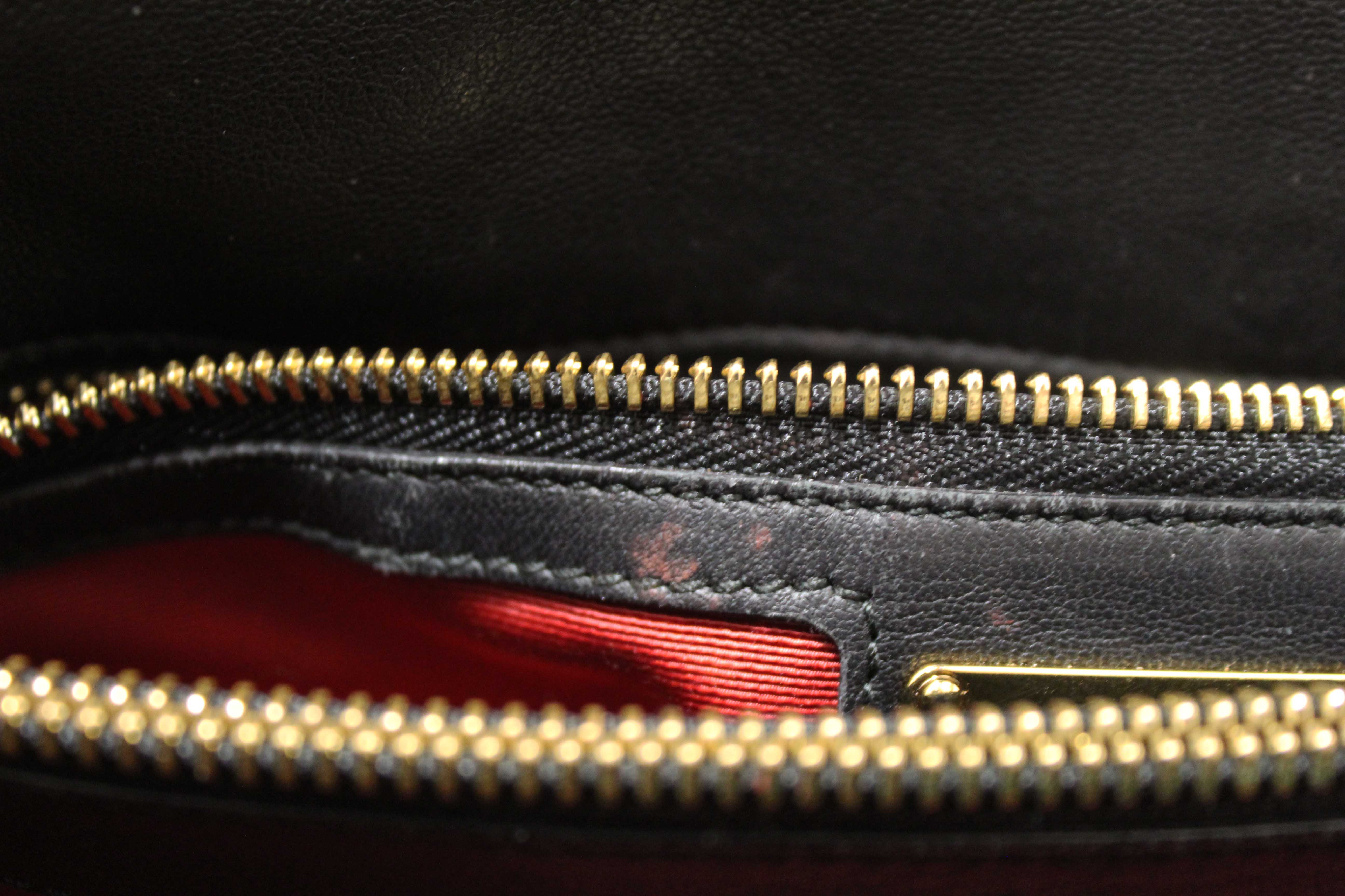 Authentic Salvatore Ferragamo Black Gancini Quilted Leather Flap Shoulder Bag