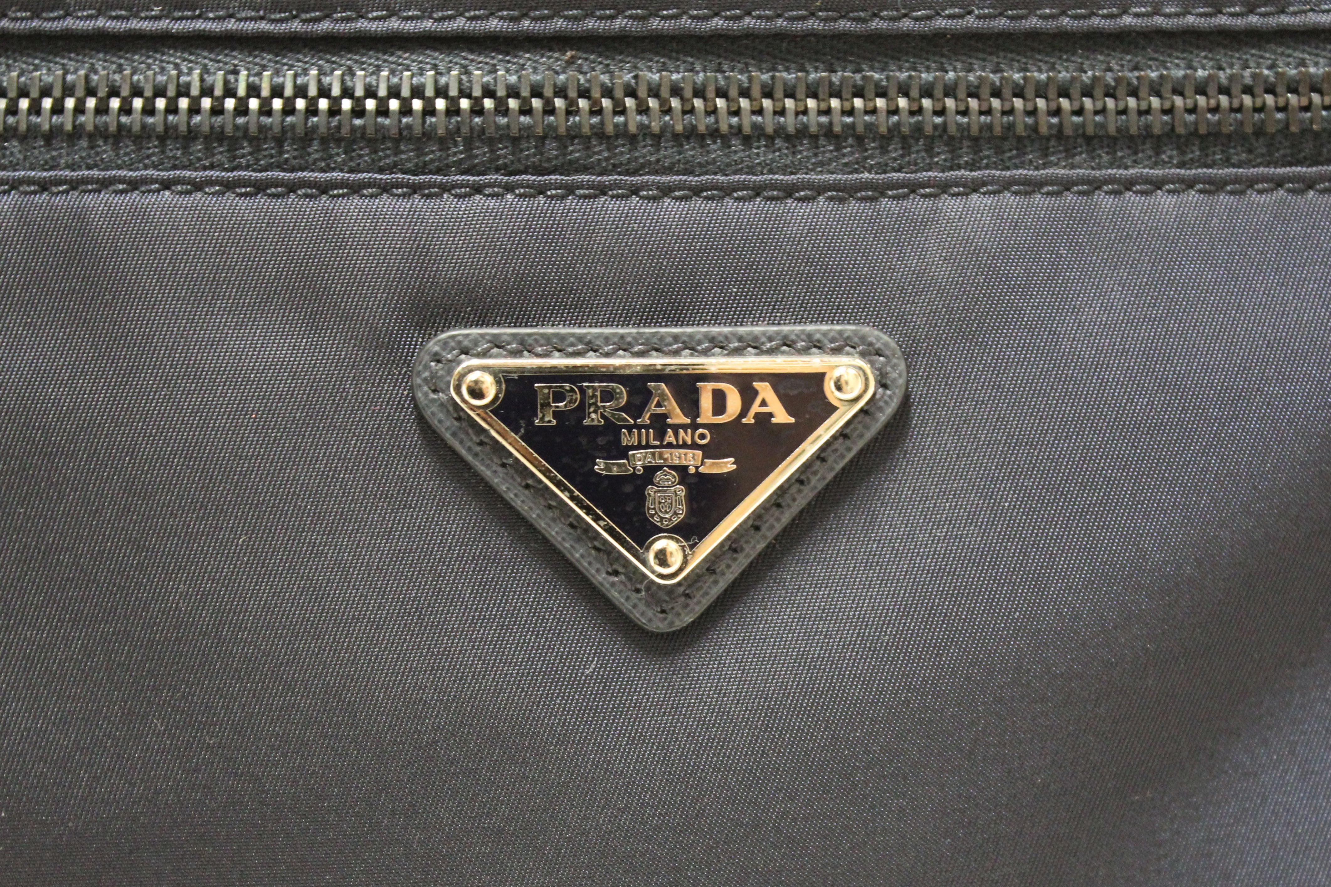 Authentic Prada Navy Blue Re-Nylon Messenger Bag