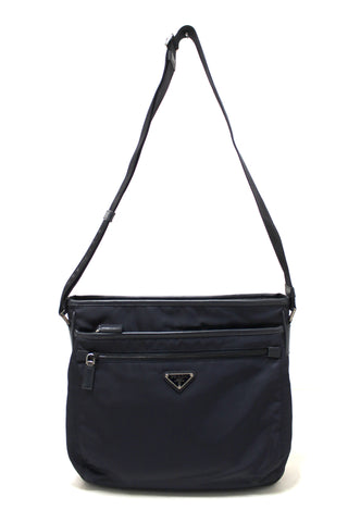 Authentic Prada Navy Blue Re-Nylon Messenger Bag