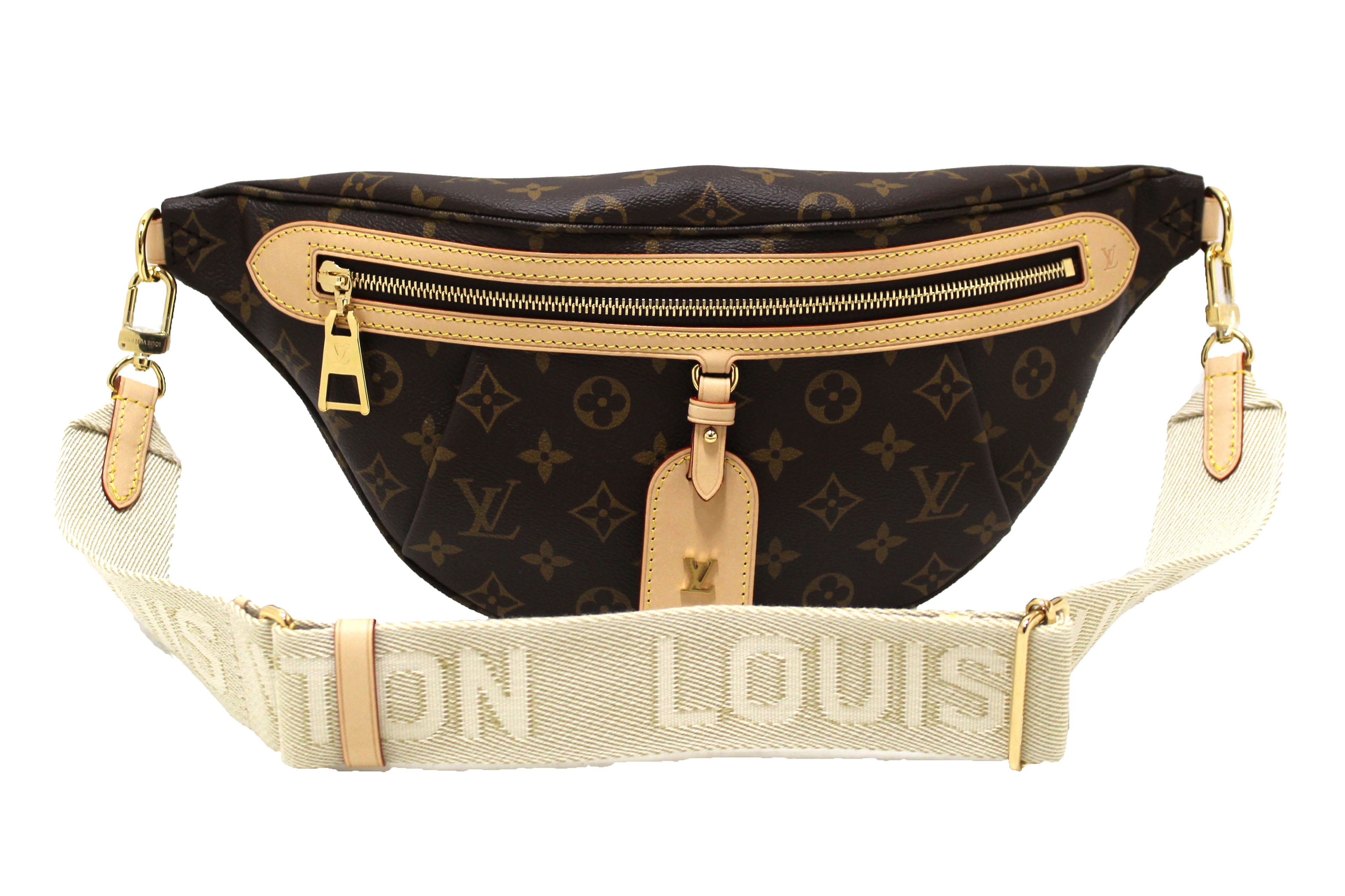 NEW Authentic Louis Vuitton Classic Monogram Canvas High Rise Bumbag