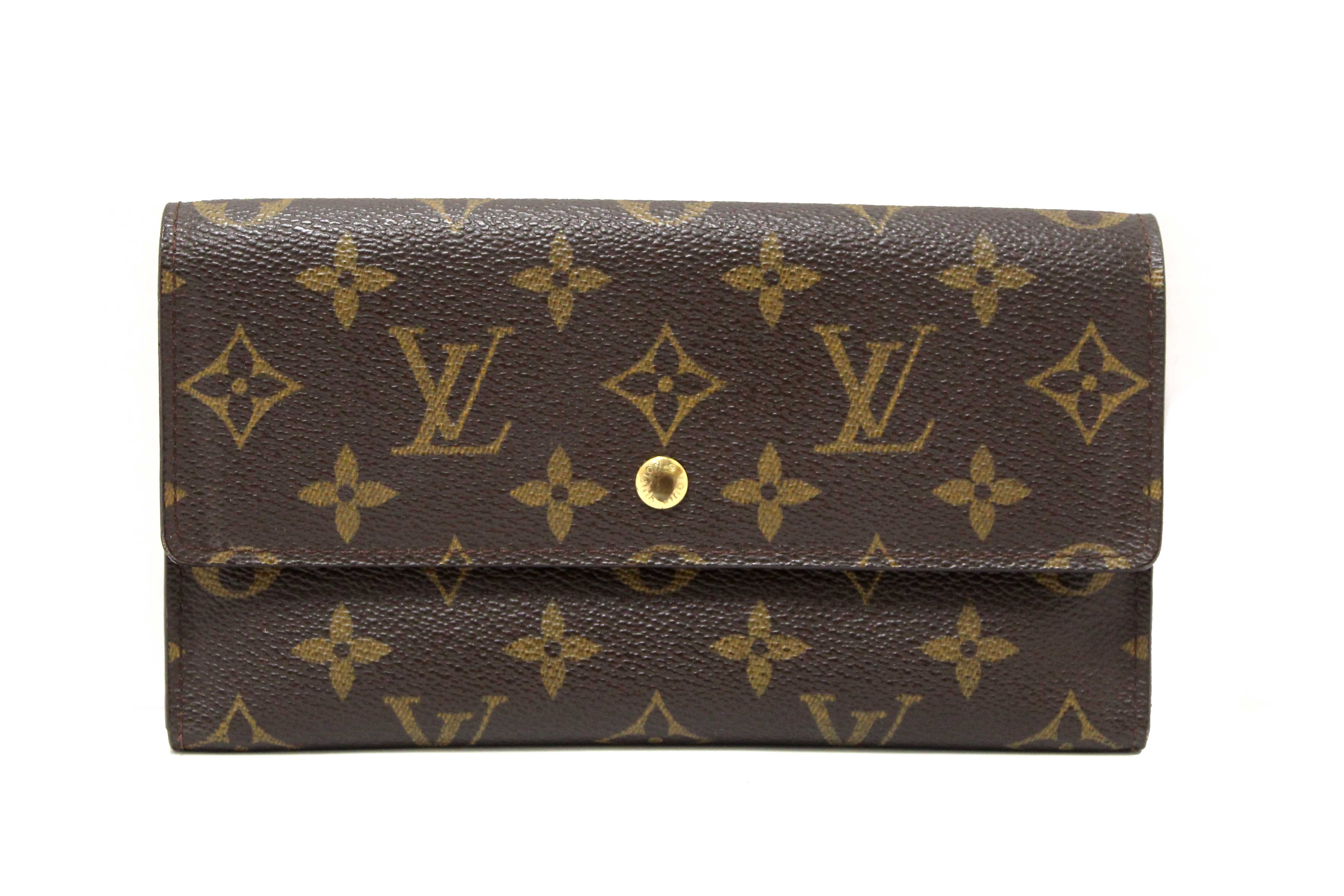 Authentic Louis Vuitton Classic Monogram Canvas PTI Wallet
