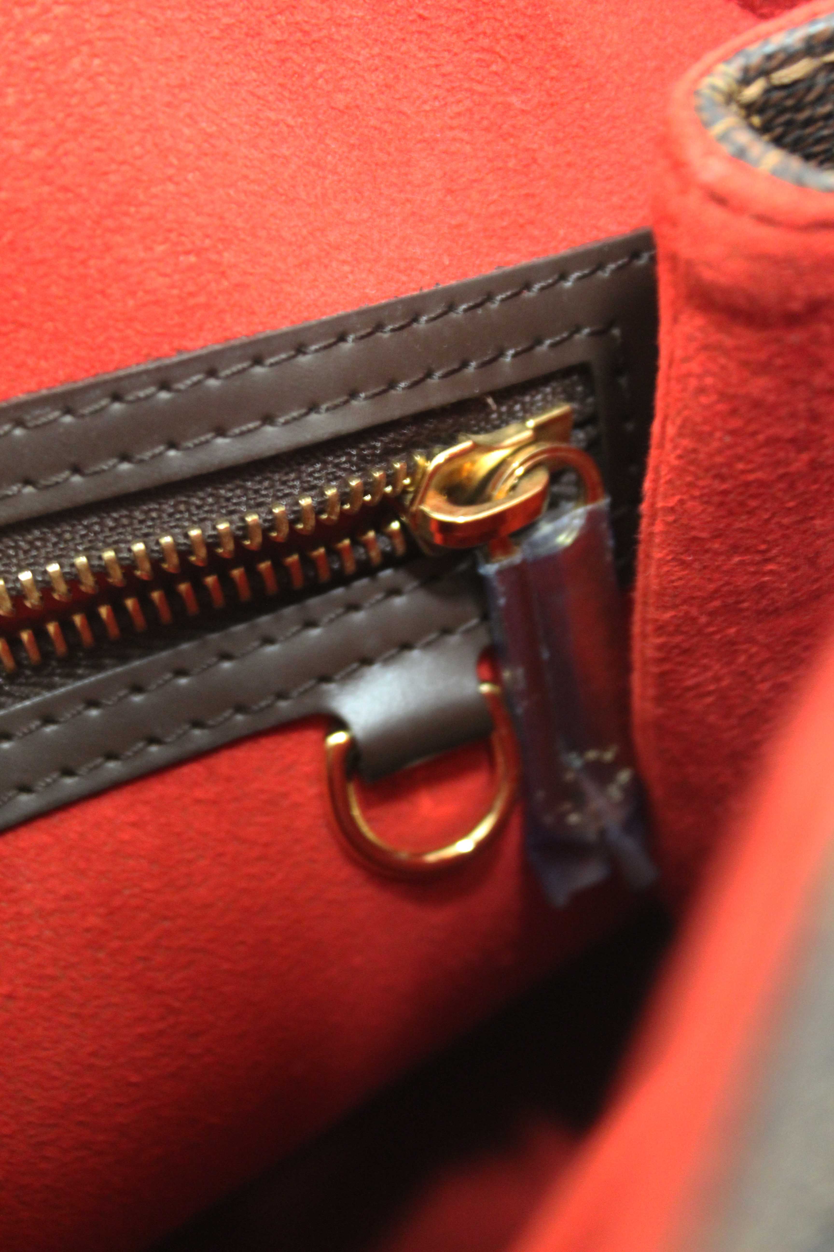 Authentic Louis Vuitton Damier Ebene Bergamo MM Shoulder Bag