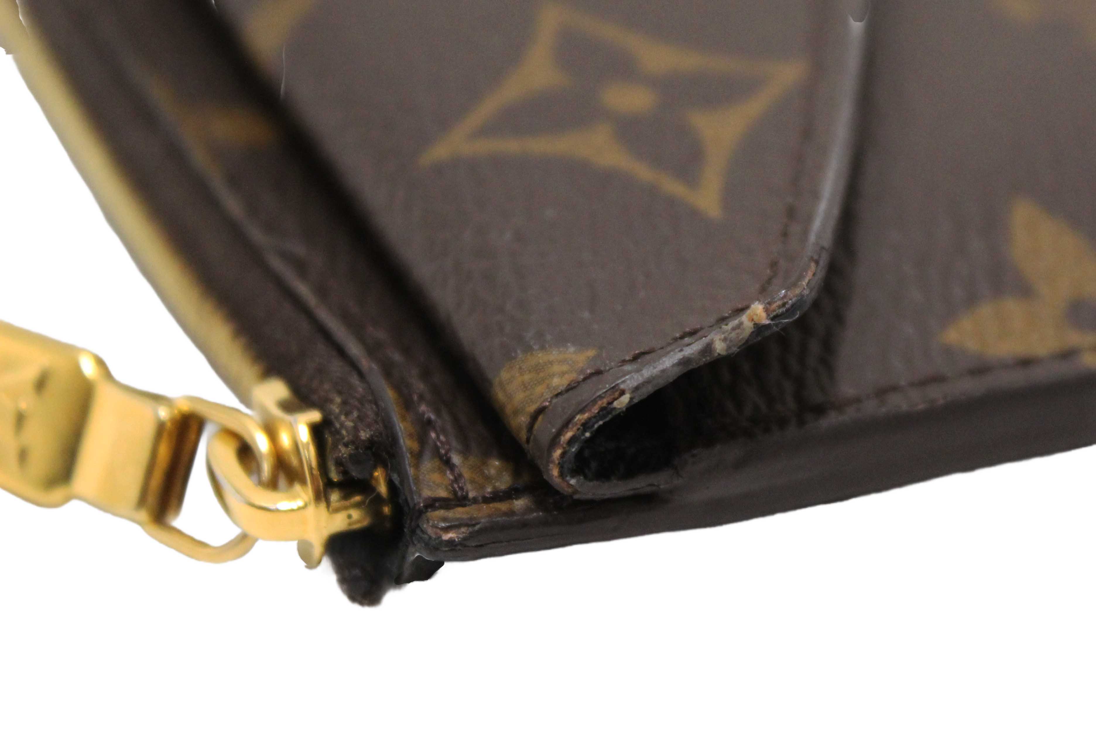 Authentic Louis Vuitton Classic Monogram Recto Verso Card Holder