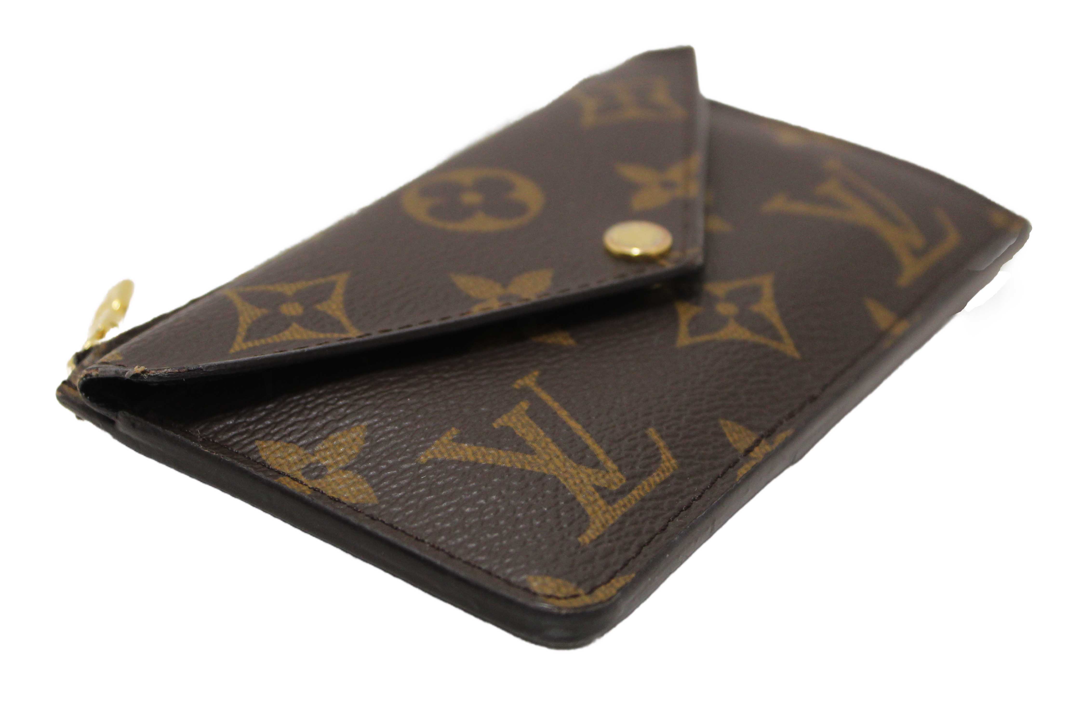 Authentic Louis Vuitton Classic Monogram Recto Verso Card Holder