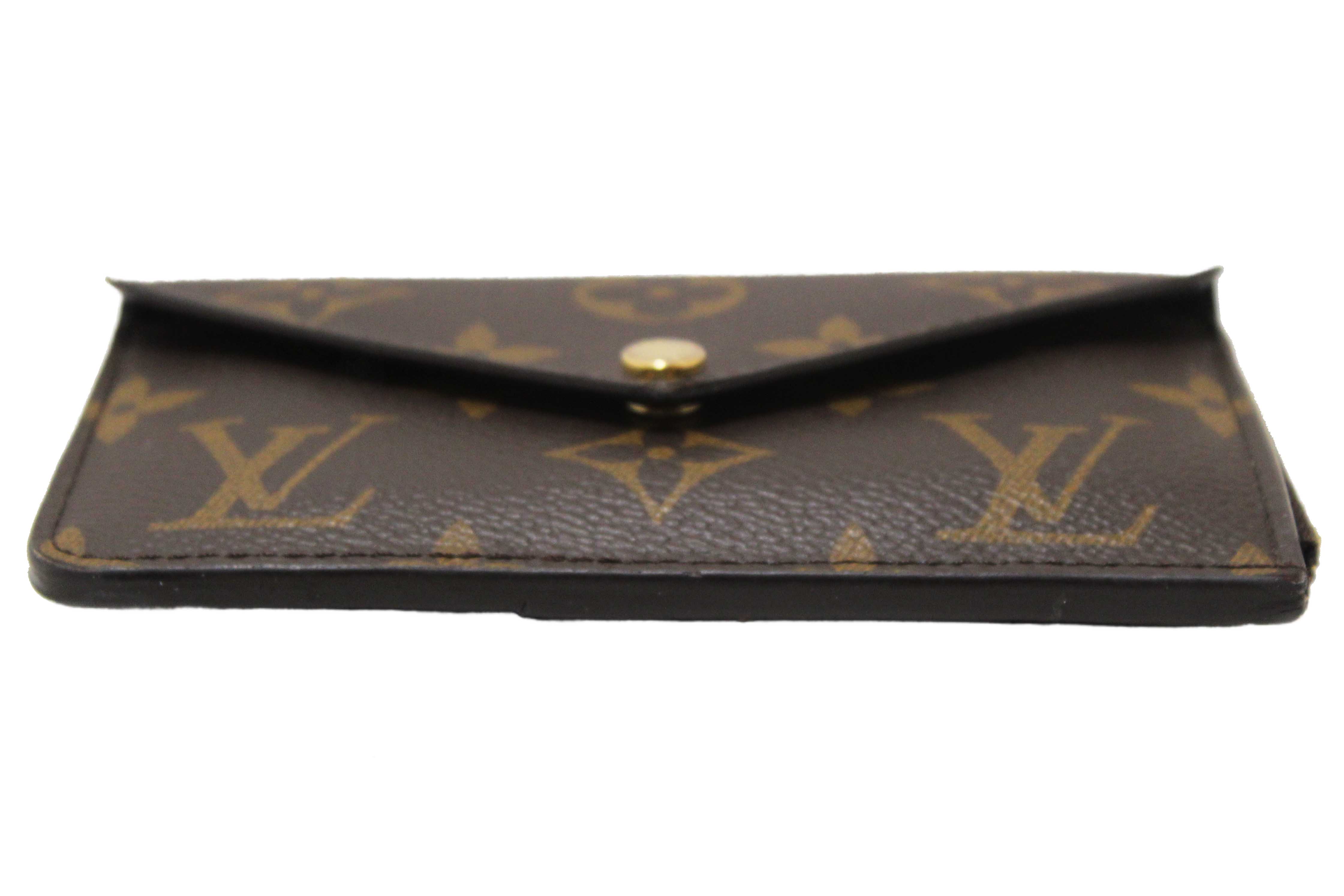 Authentic Louis Vuitton Classic Monogram Recto Verso Card Holder
