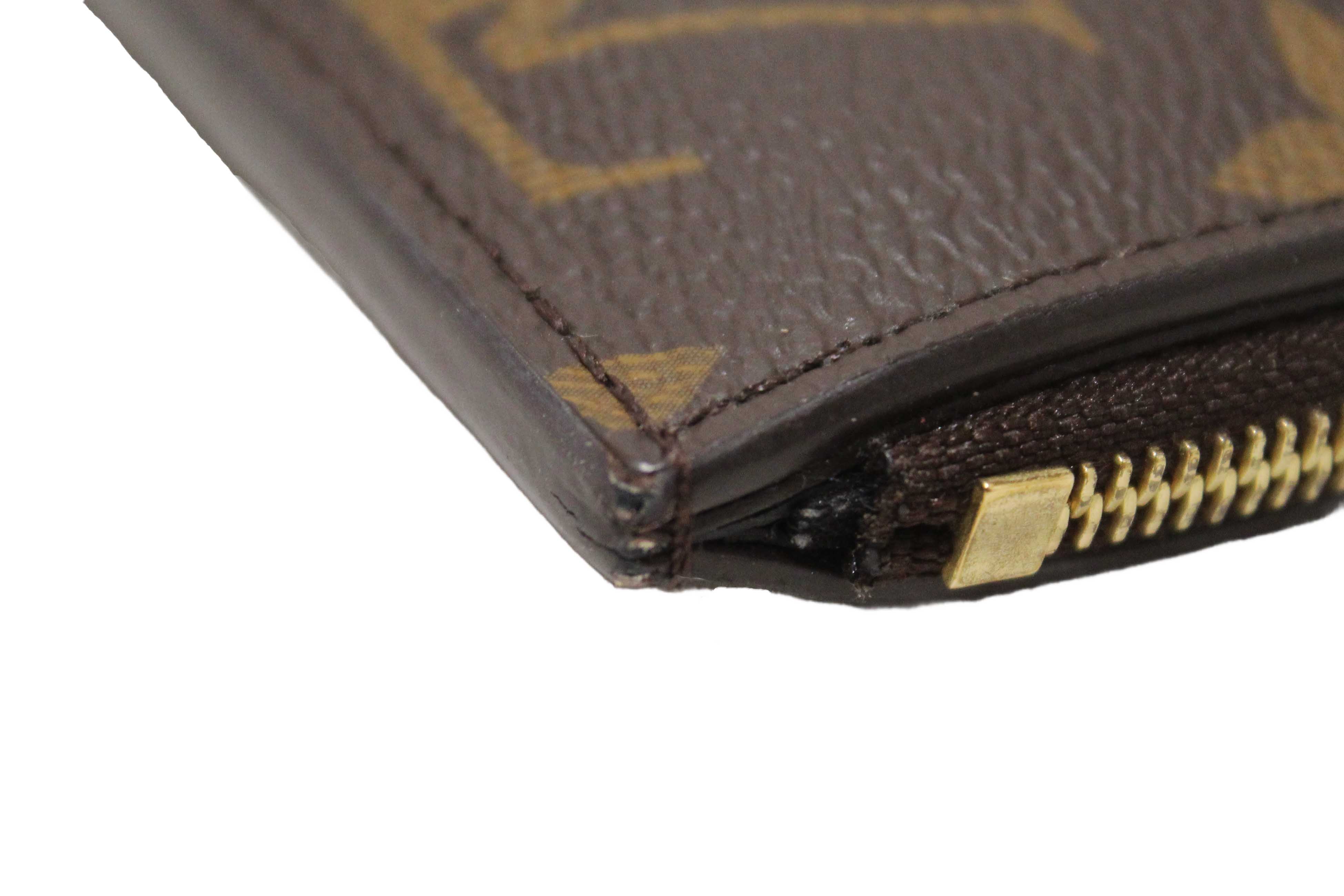 Authentic Louis Vuitton Classic Monogram Recto Verso Card Holder