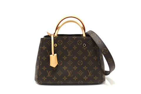 Authentic Louis Vuitton Monogram Montaigne BB Shoulder Handbag