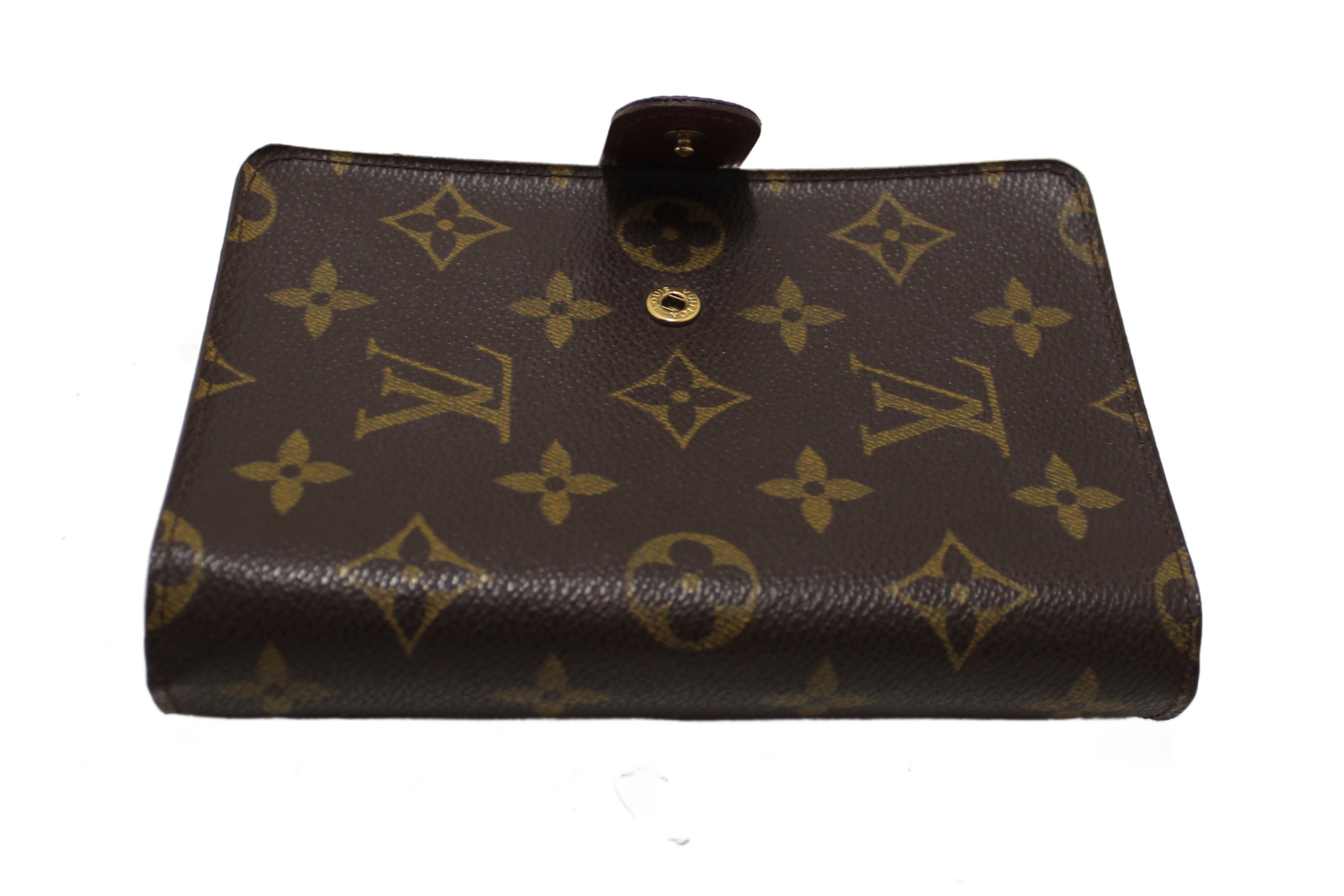 Authentic Louis Vuitton Monogram Vintage Porte Papier Zipper Wallet with Insert