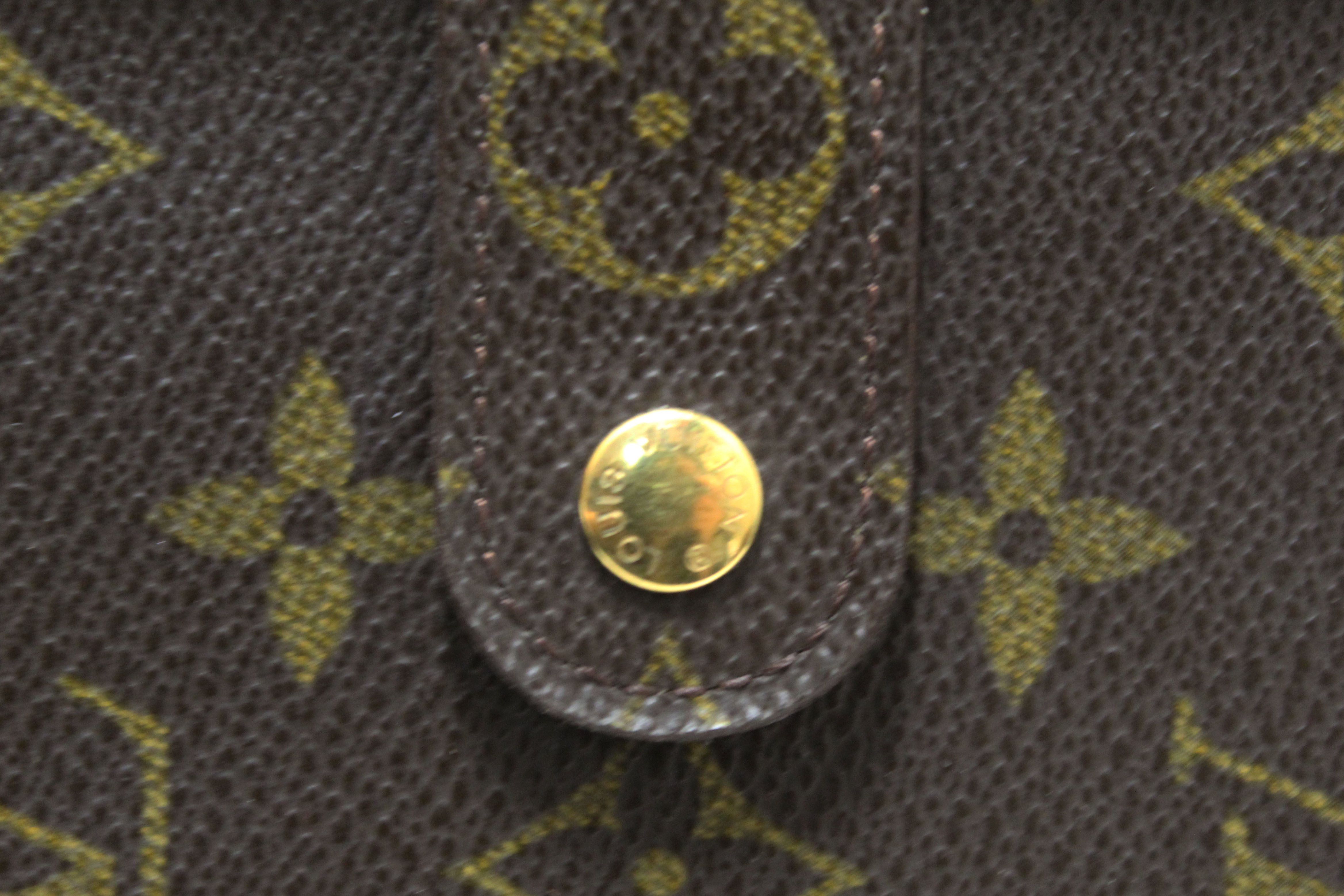 Authentic Louis Vuitton Monogram Vintage Porte Papier Zipper Wallet with Insert