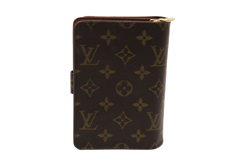 Authentic Louis Vuitton Monogram Vintage Porte Papier Zipper Wallet with Insert