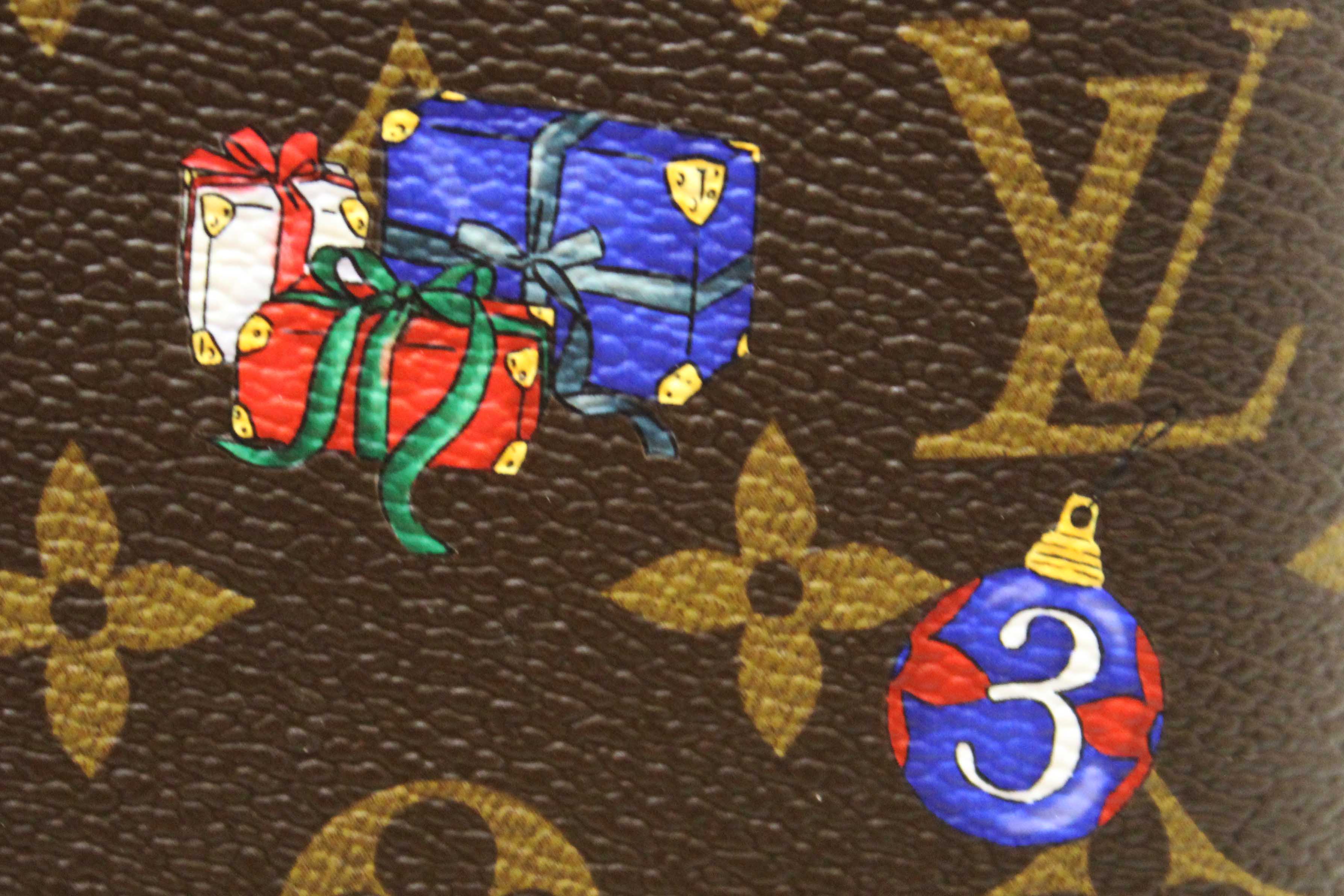 Authentic NEW Louis Vuitton Classic Monogram with  Vivienne Winter Holiday Collection Passport Cover