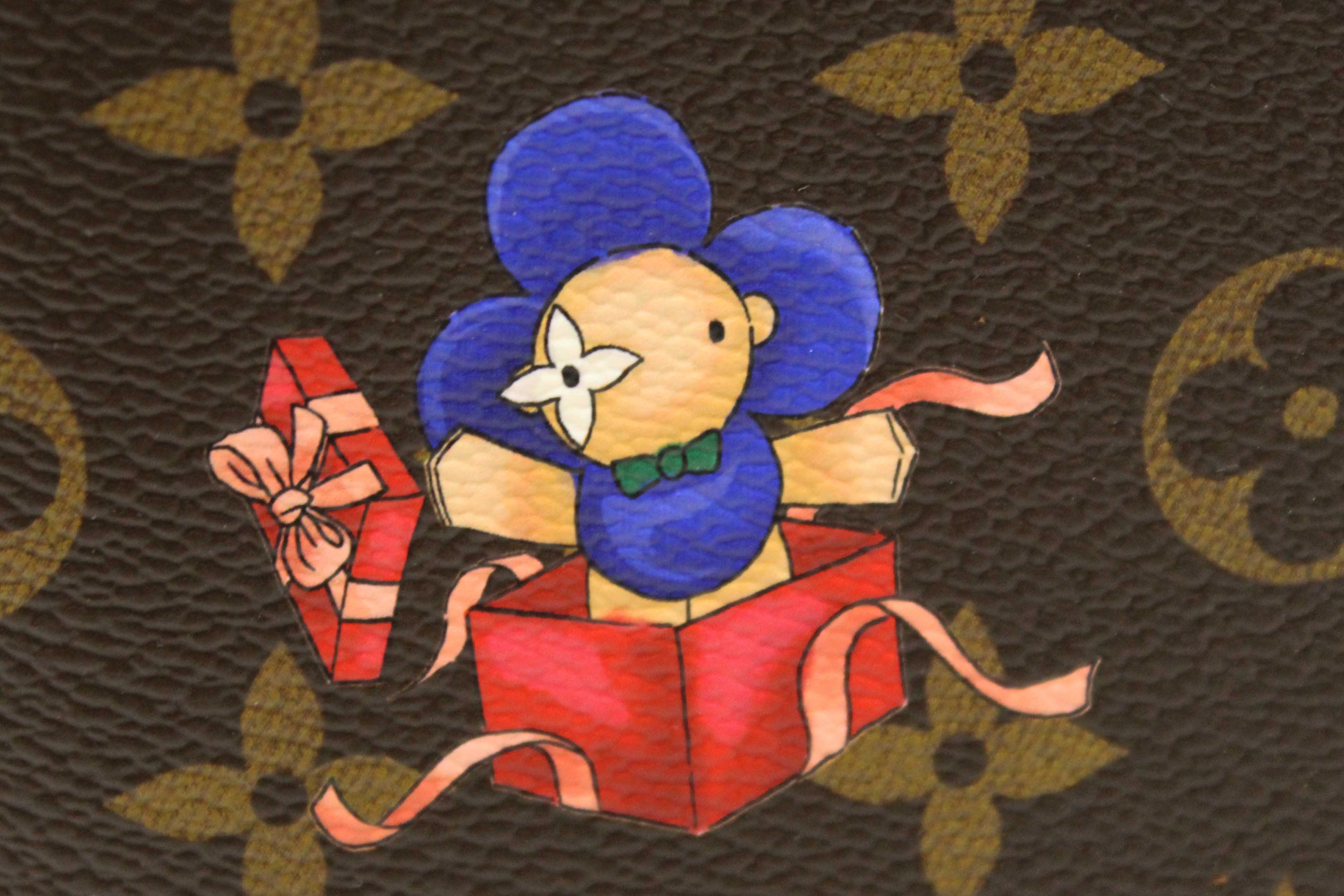 Authentic NEW Louis Vuitton Classic Monogram with  Vivienne Winter Holiday Collection Passport Cover