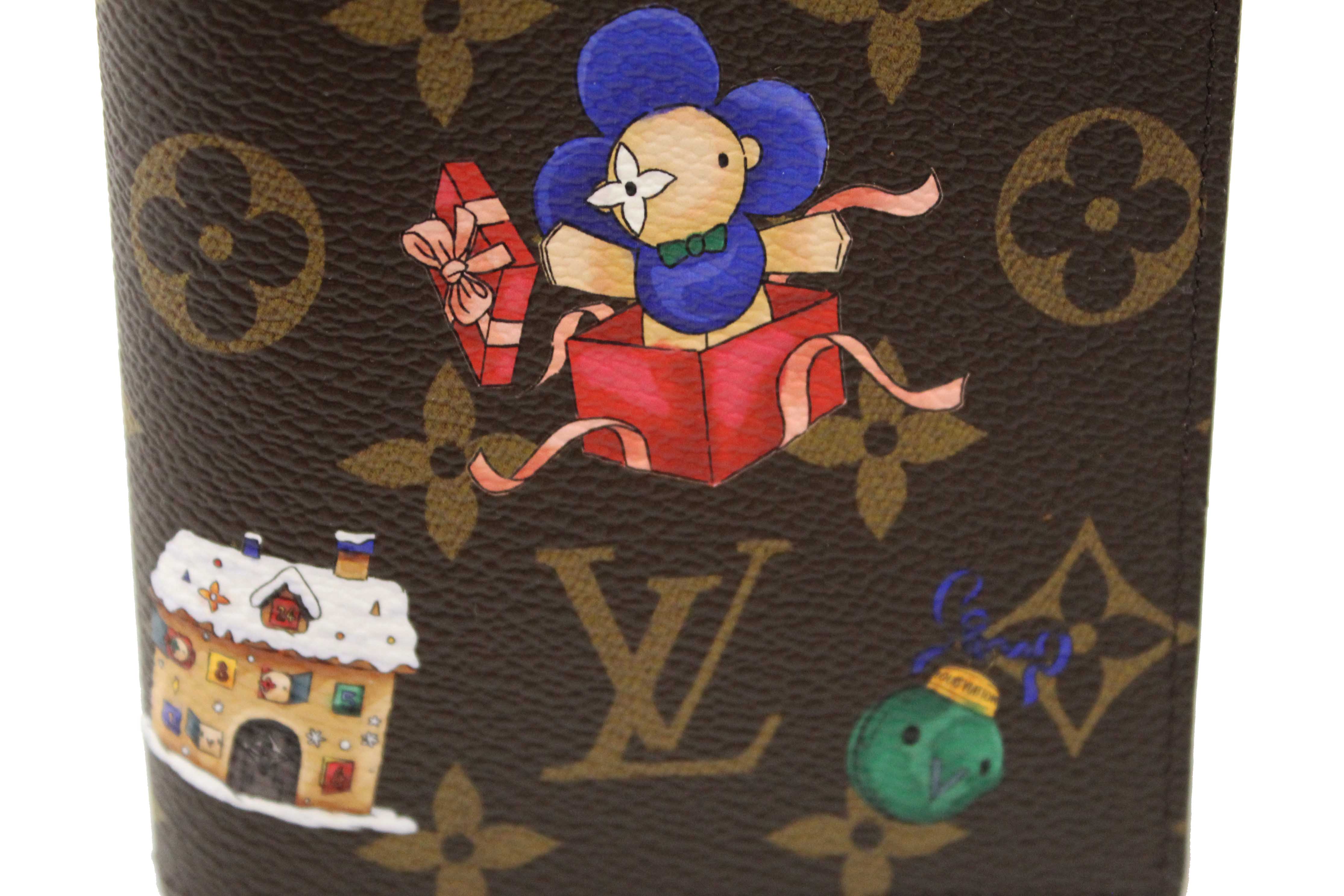 Authentic NEW Louis Vuitton Classic Monogram with  Vivienne Winter Holiday Collection Passport Cover