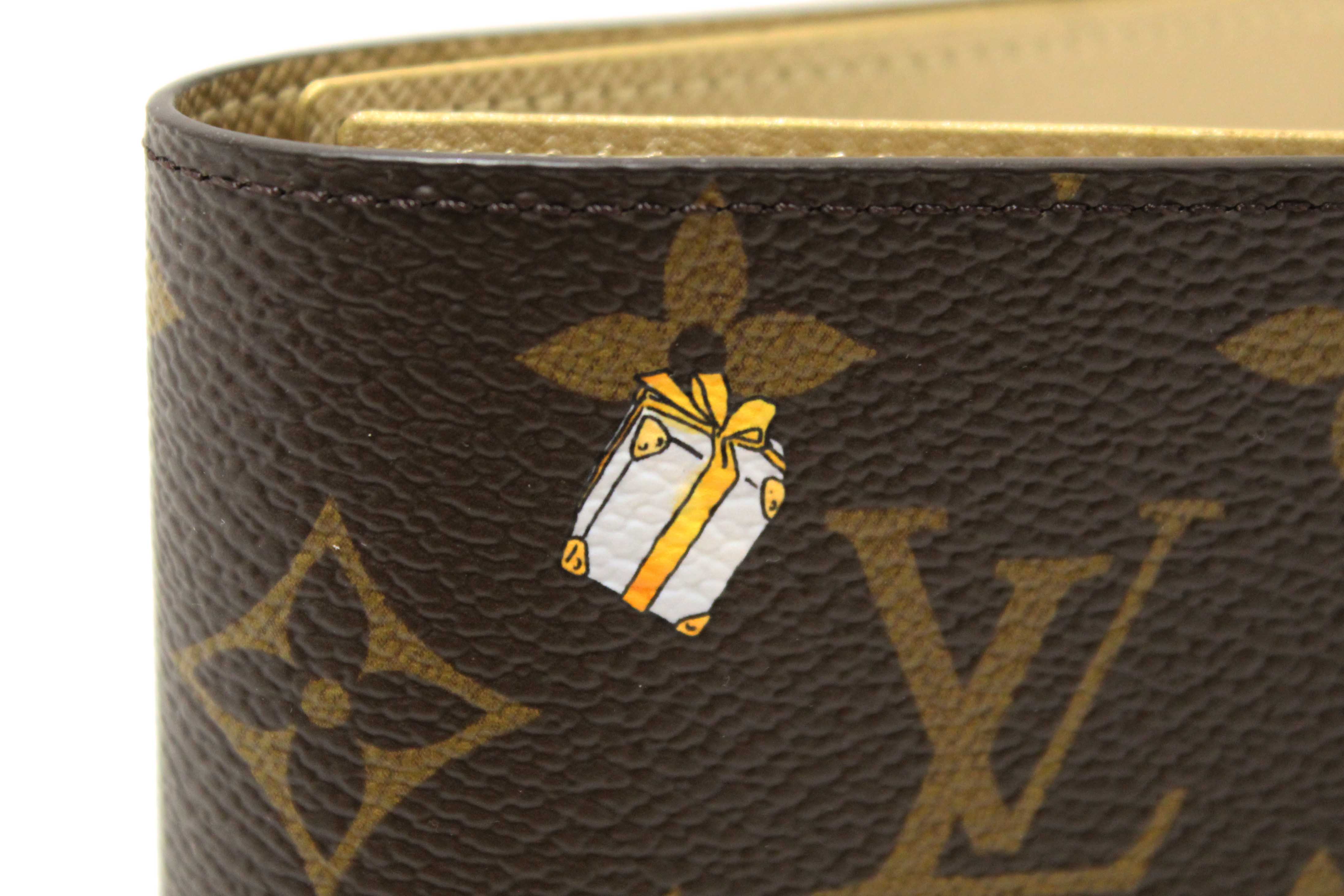 Authentic NEW Louis Vuitton Classic Monogram with  Vivienne Winter Holiday Collection Passport Cover