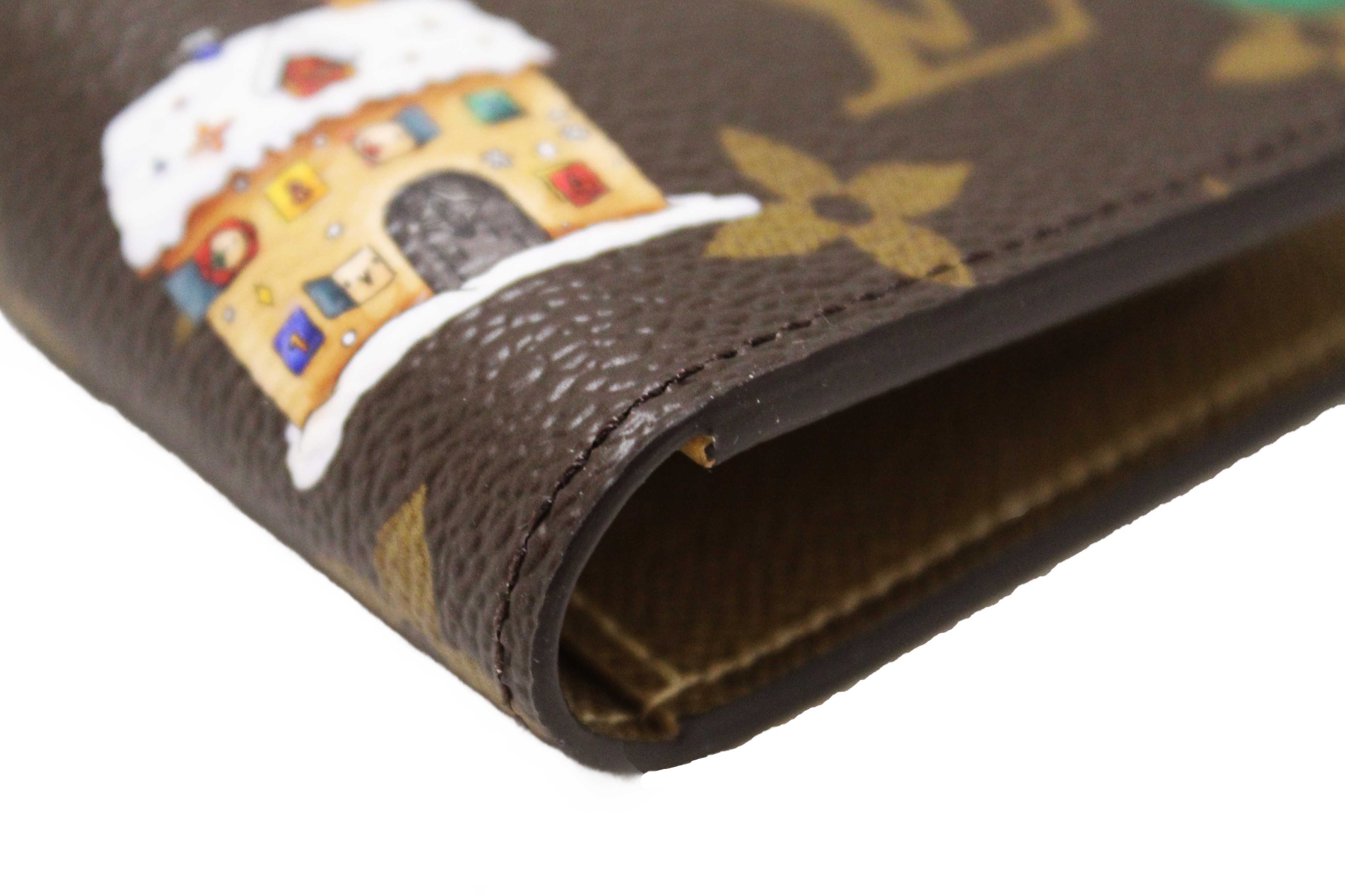 Authentic NEW Louis Vuitton Classic Monogram with  Vivienne Winter Holiday Collection Passport Cover