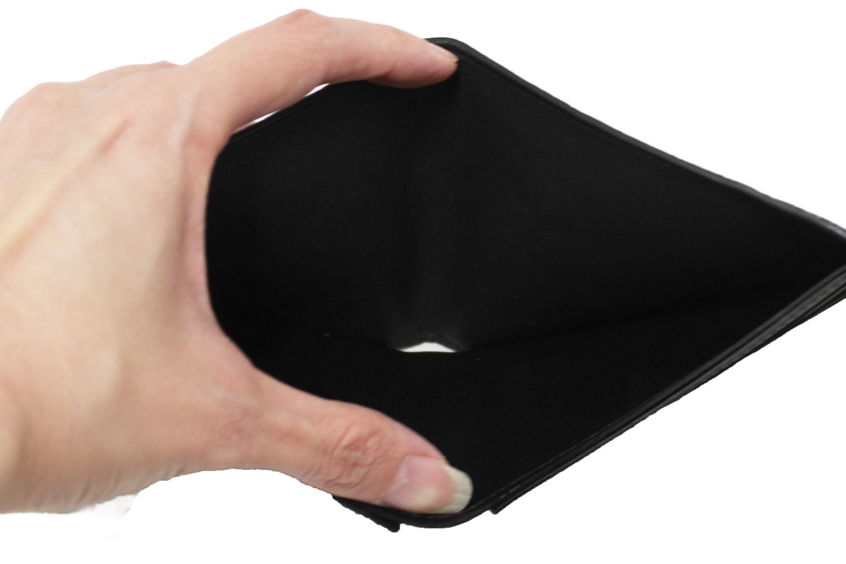 Authentic Louis Vuitton Black Cowhide Faded Monogram Slender Men Wallet