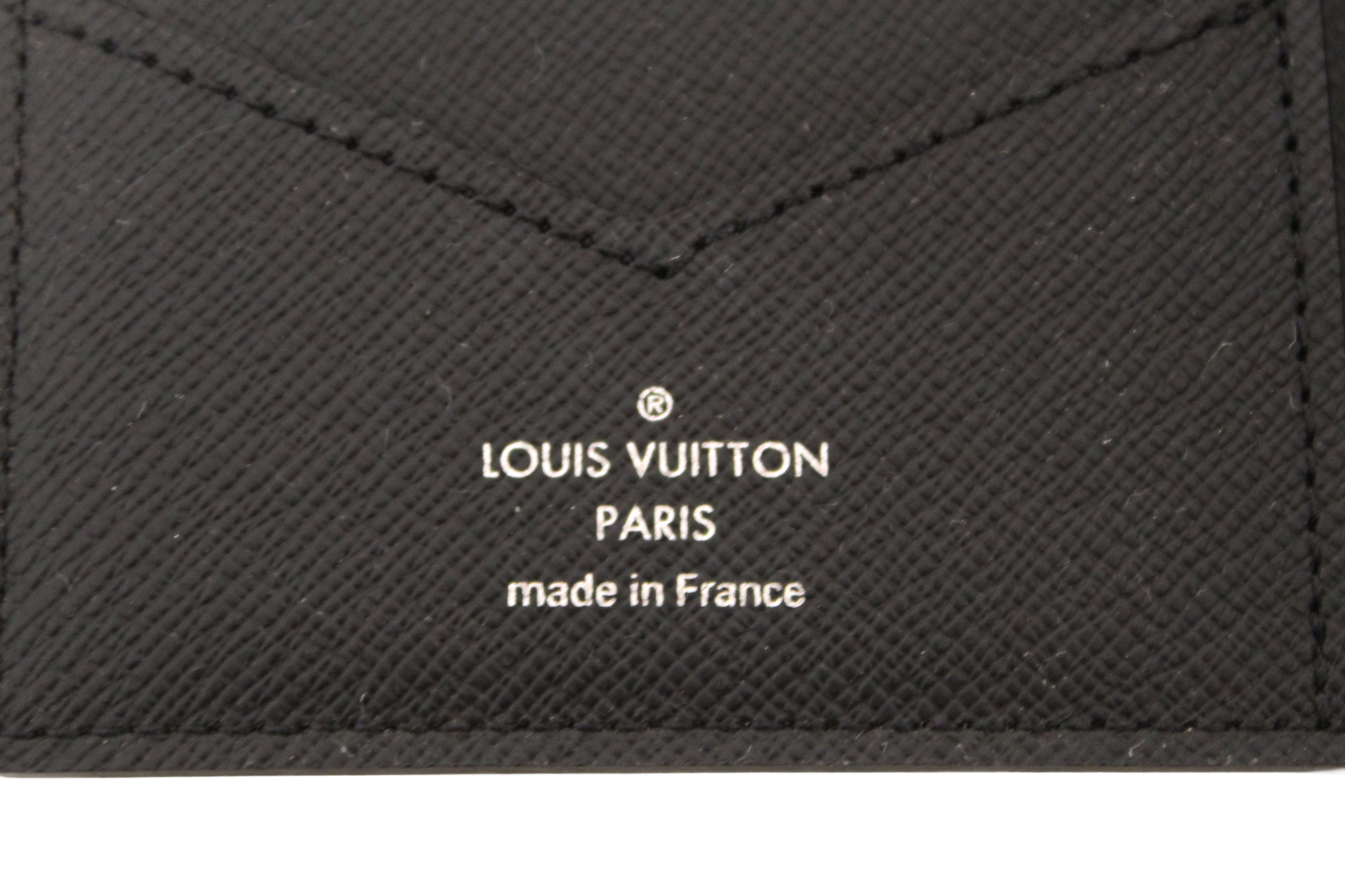 Authentic Louis Vuitton Damier Graphite Canvas Passport Cover Holder
