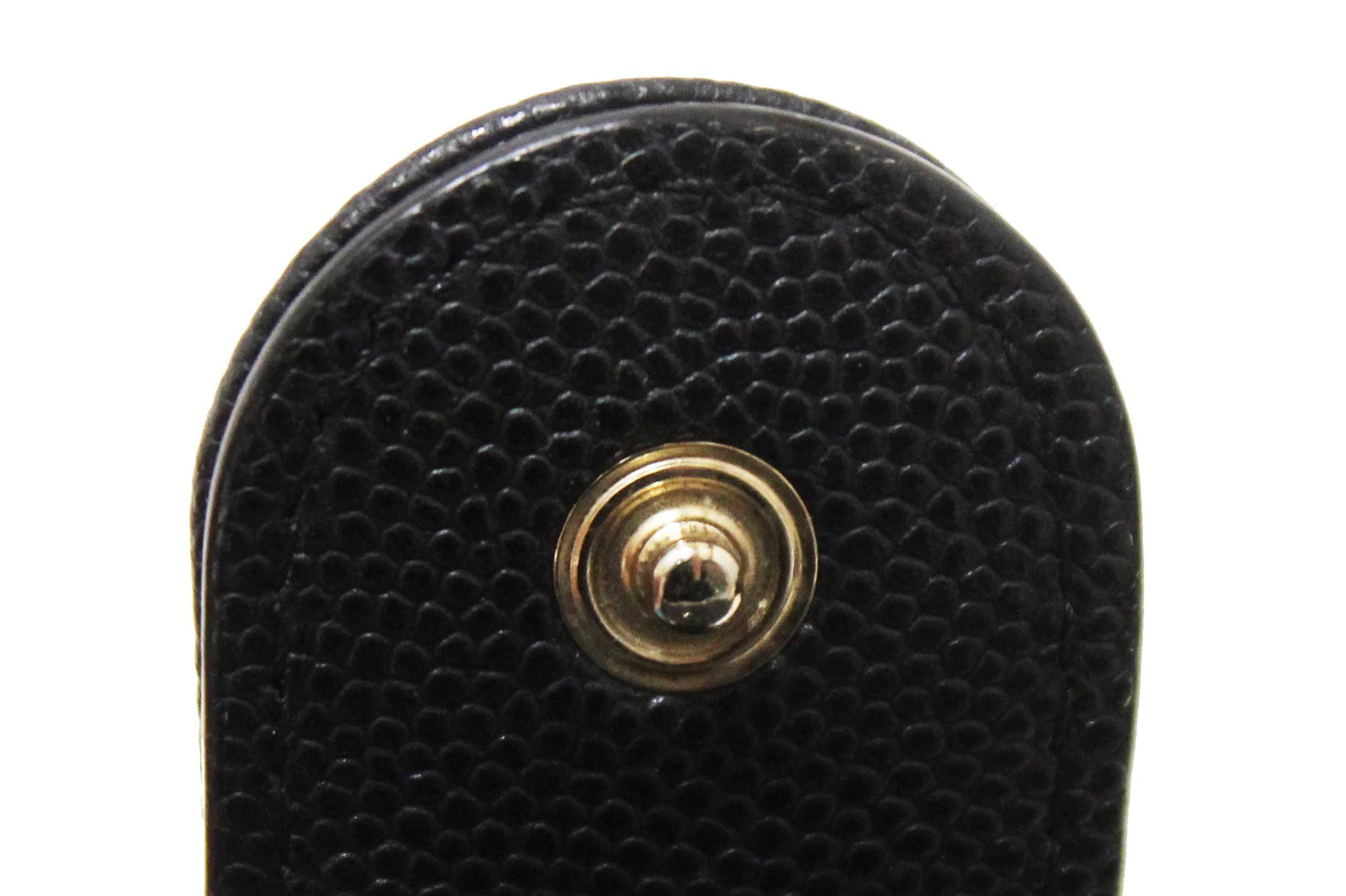 Authentic Chanel Black Quilted Caviar Double Zip Mini French Wallet