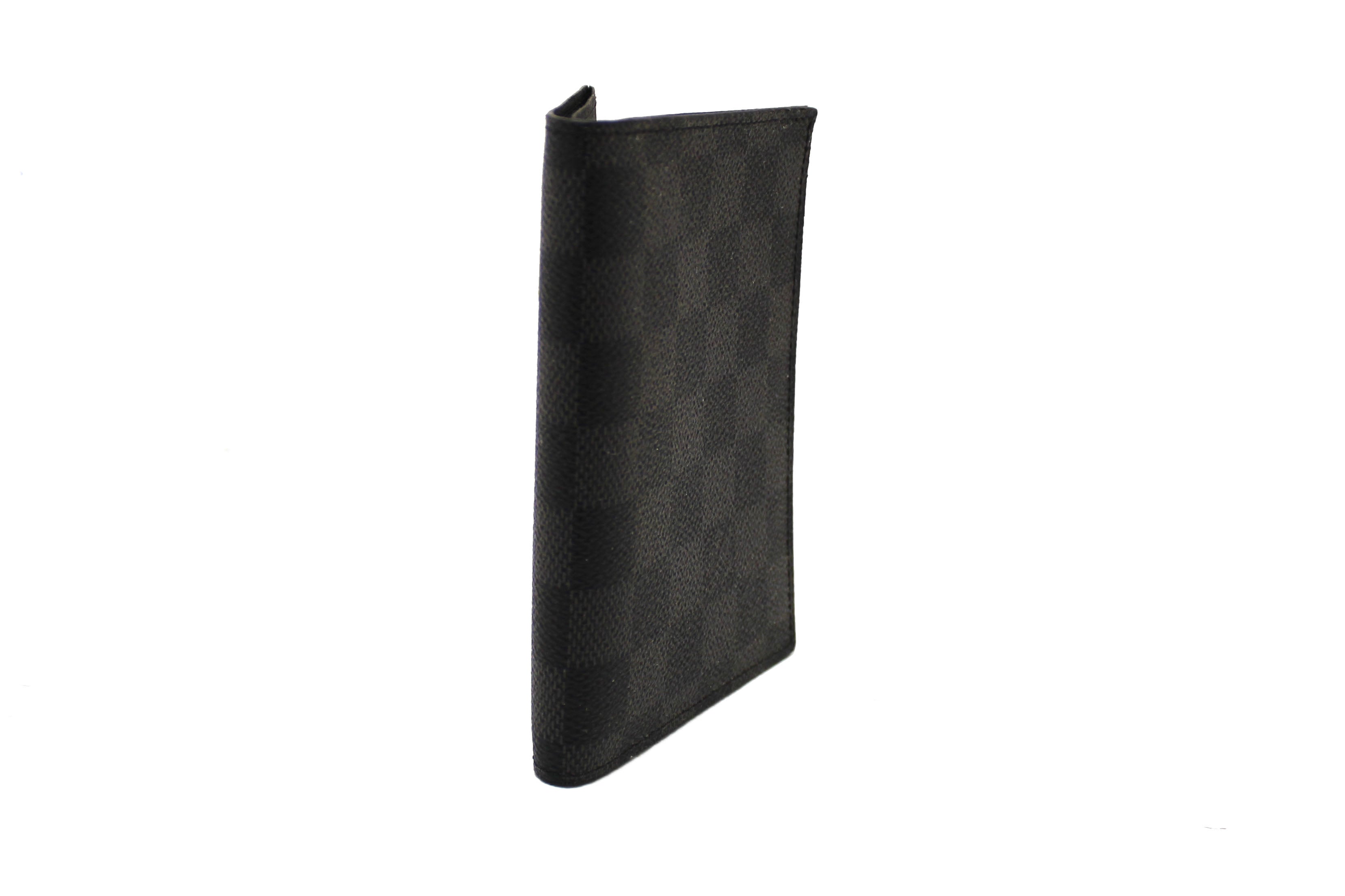 Authentic Louis Vuitton Damier Graphite Canvas Passport Cover Holder