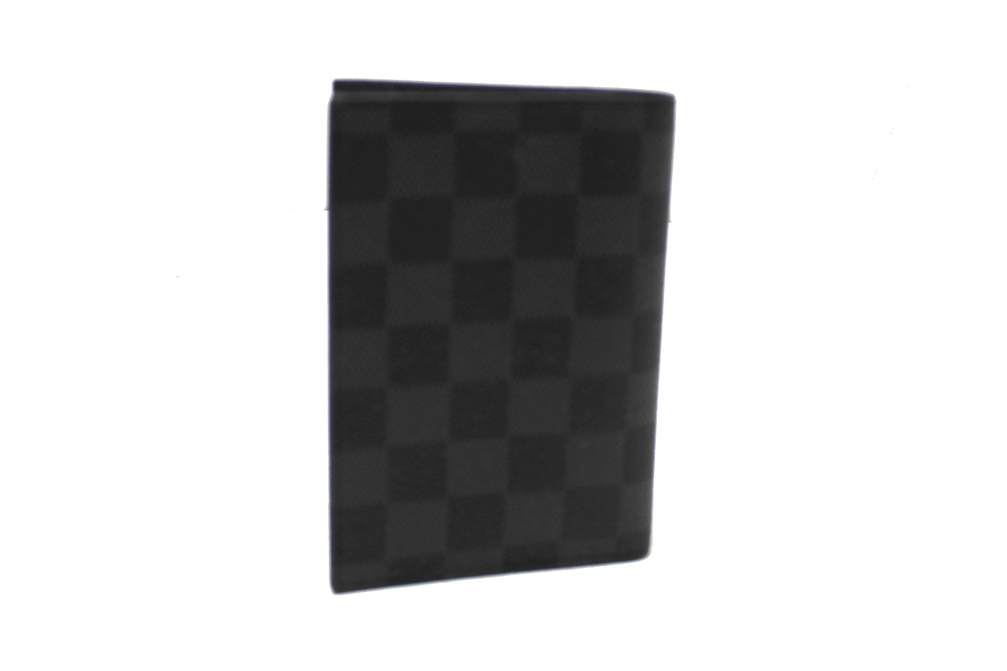 Authentic Louis Vuitton Damier Graphite Canvas Passport Cover Holder