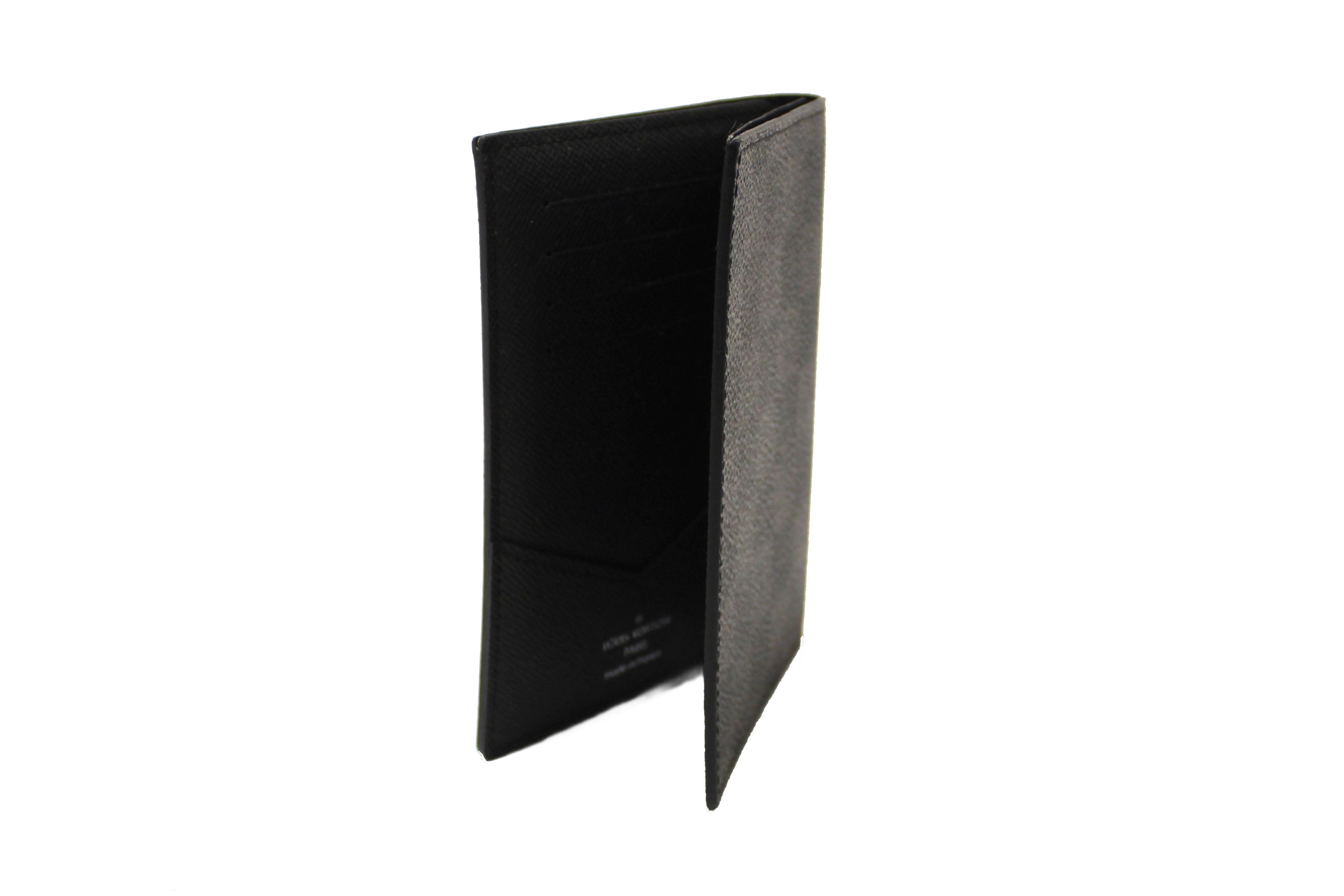 Authentic Louis Vuitton Damier Graphite Canvas Passport Cover Holder