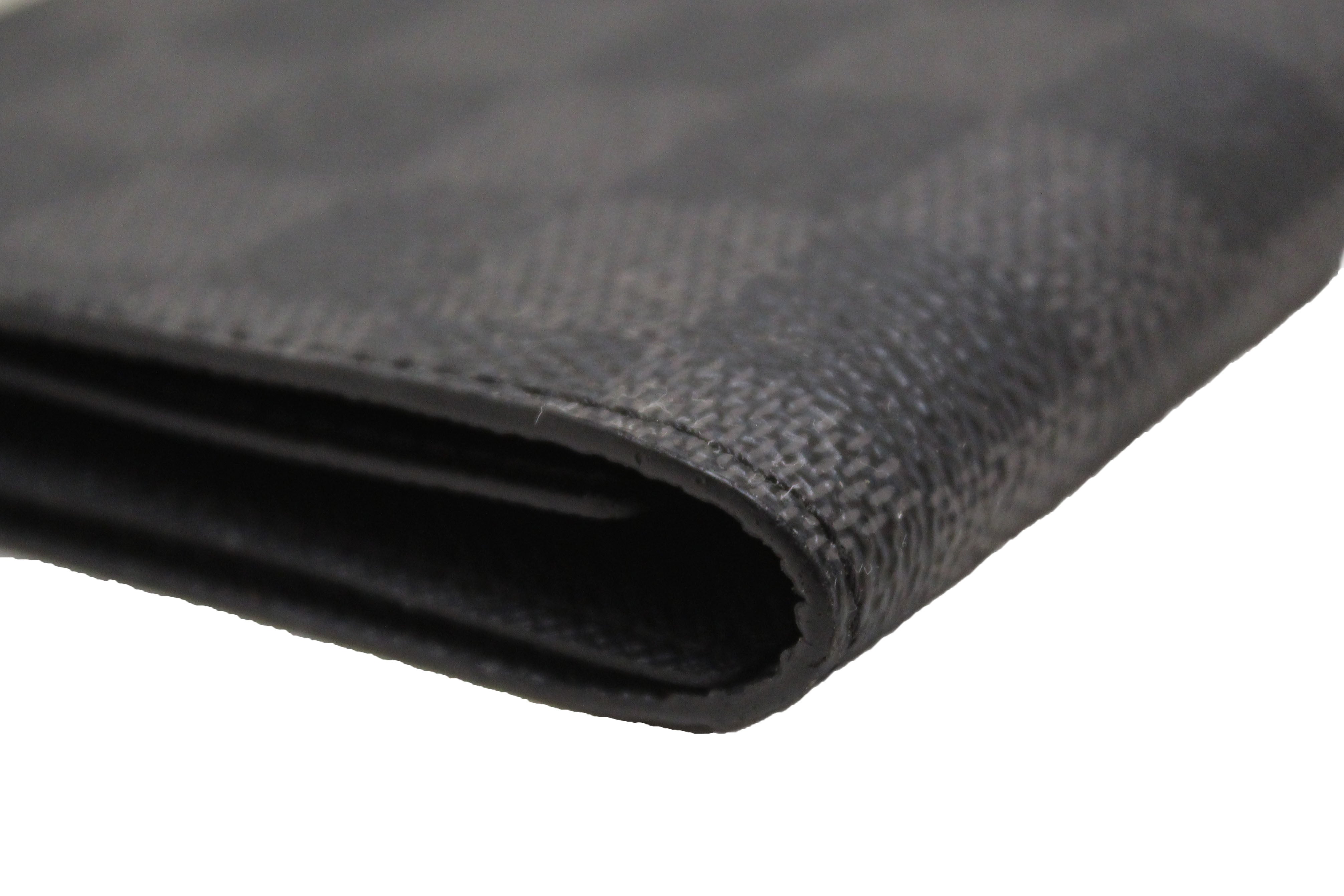 Authentic Louis Vuitton Damier Graphite Canvas Passport Cover Holder