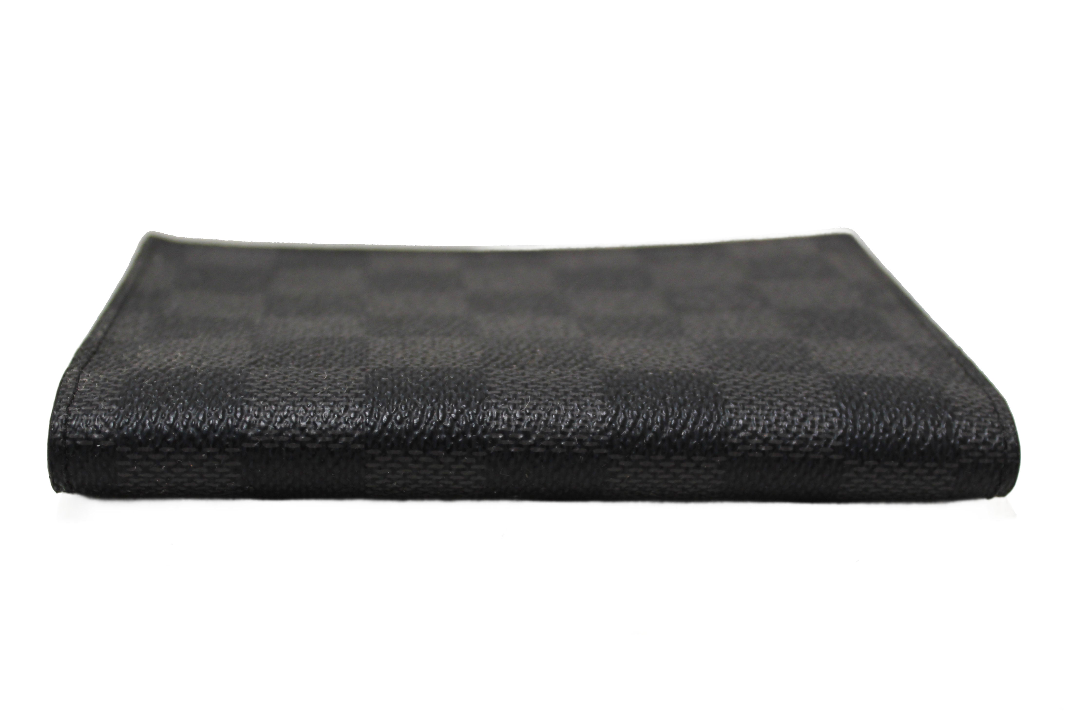 Authentic Louis Vuitton Damier Graphite Canvas Passport Cover Holder