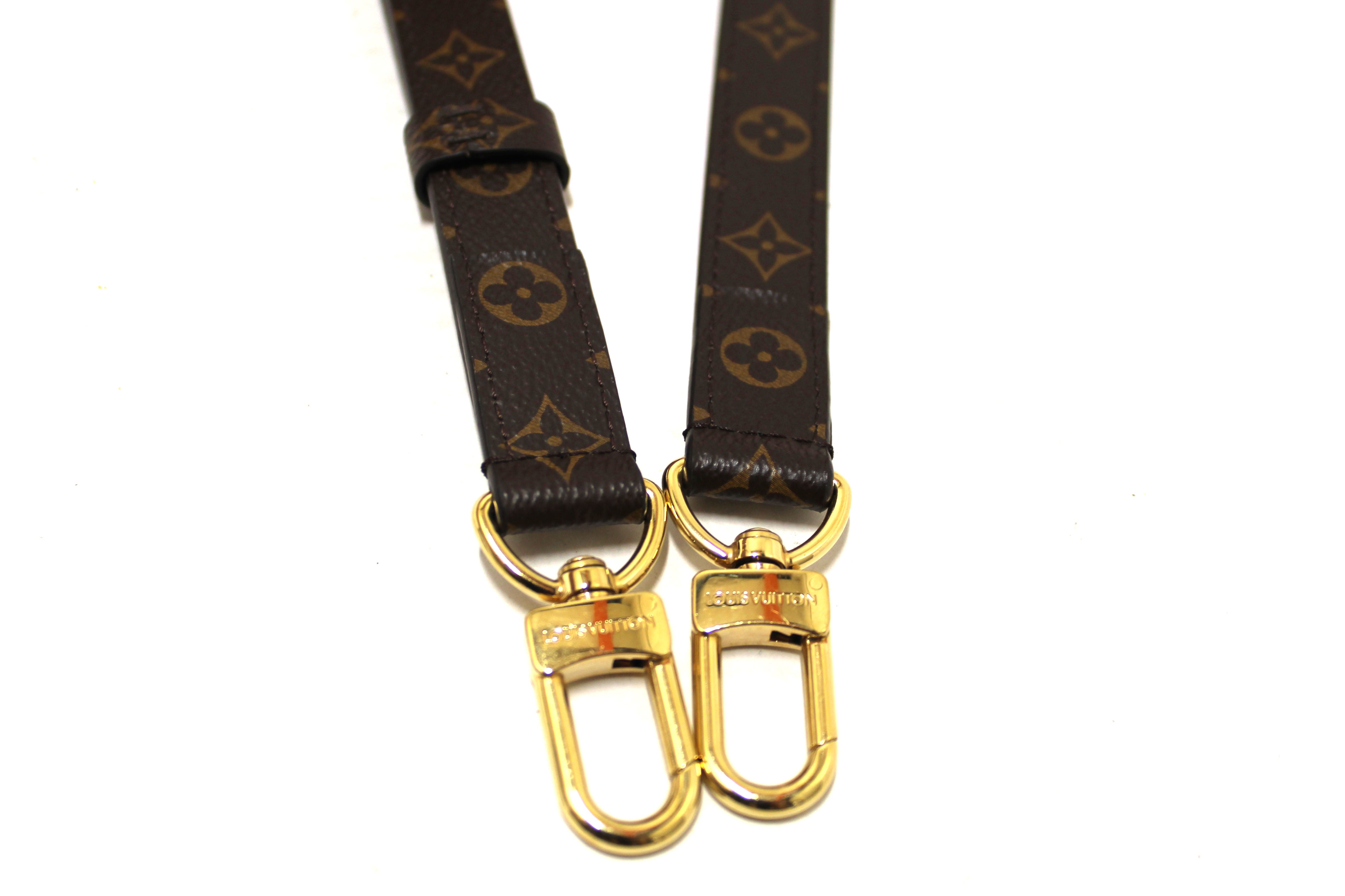 Authentic Louis Vuitton Classic Monogram Canvas 16mm Adjustable Shoulder Strap