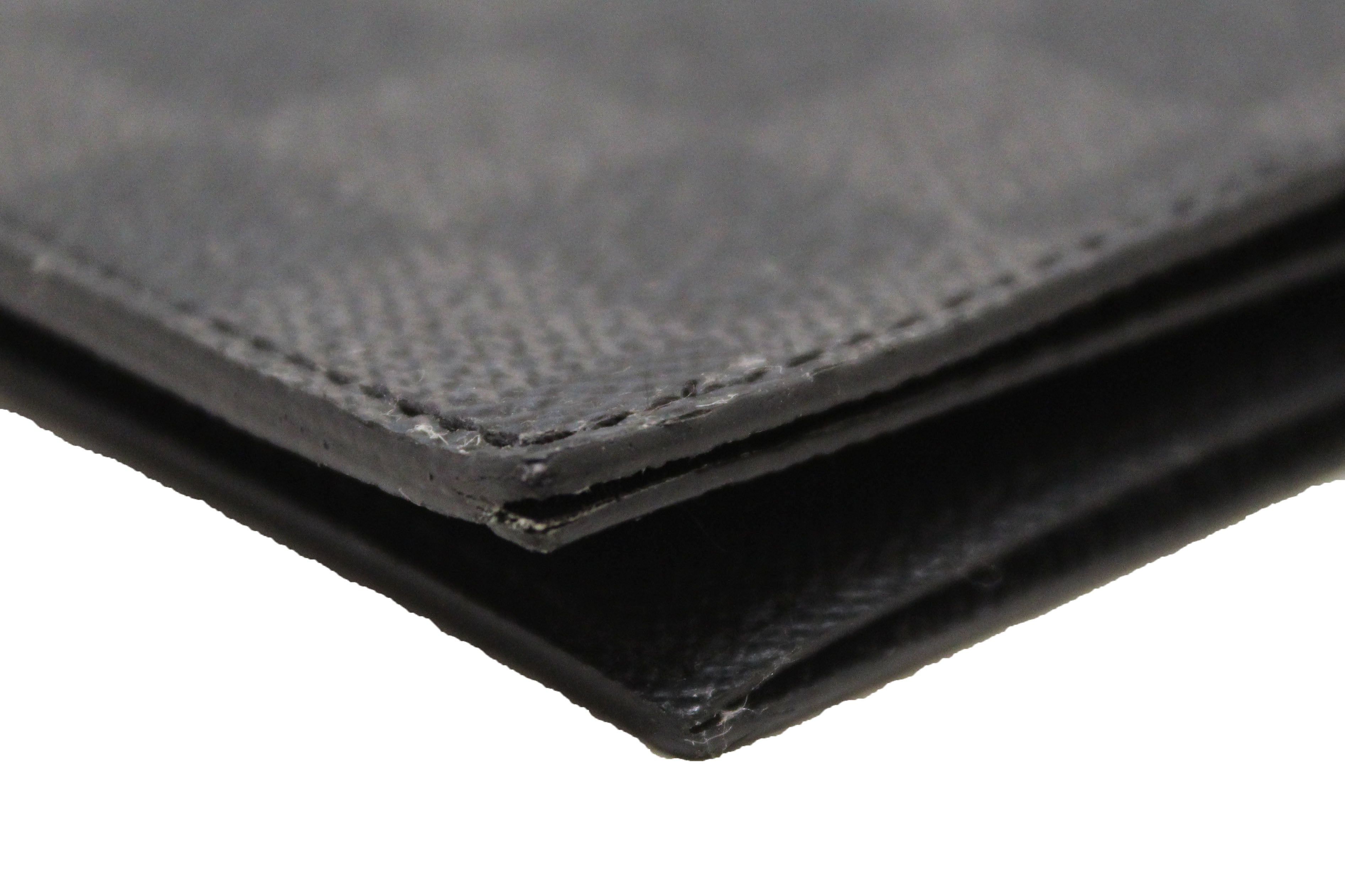 Authentic Louis Vuitton Damier Graphite Canvas Passport Cover Holder