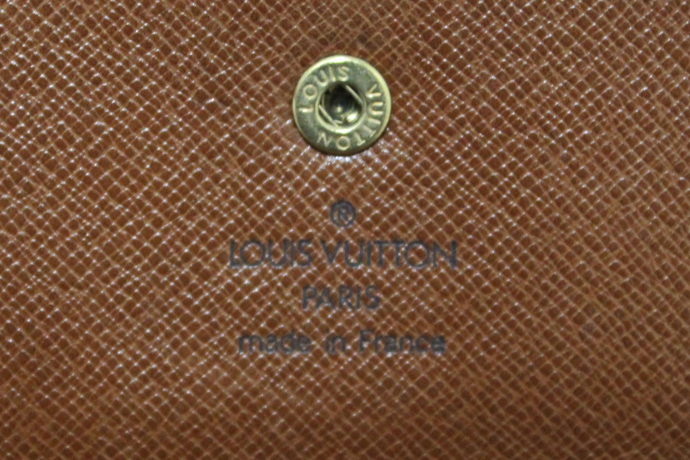 Authentic Louis Vuitton Vintage Classic Monogram Canvas PTI Long Flap Wallet