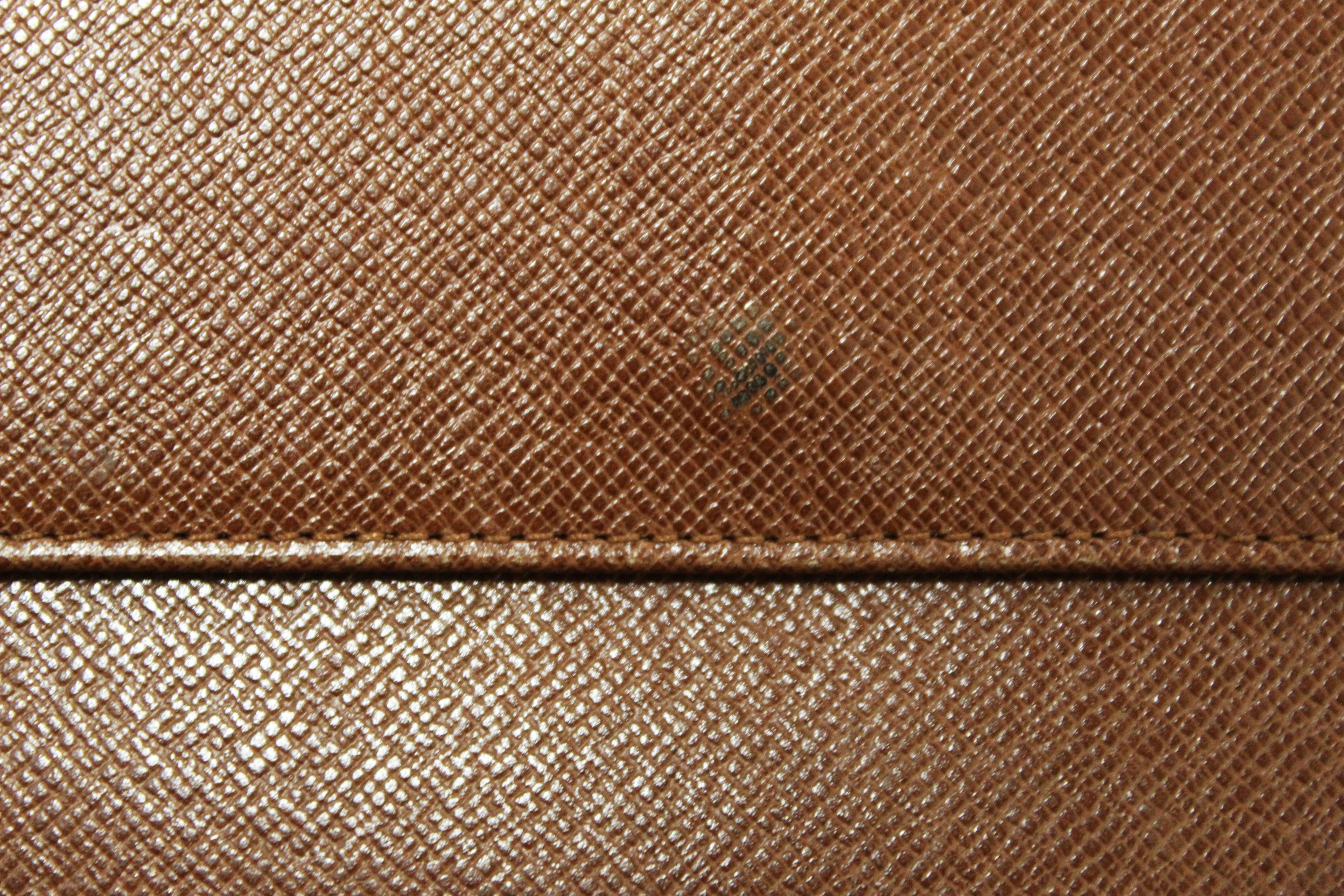 Authentic Louis Vuitton Vintage Classic Monogram Canvas PTI Long Flap Wallet