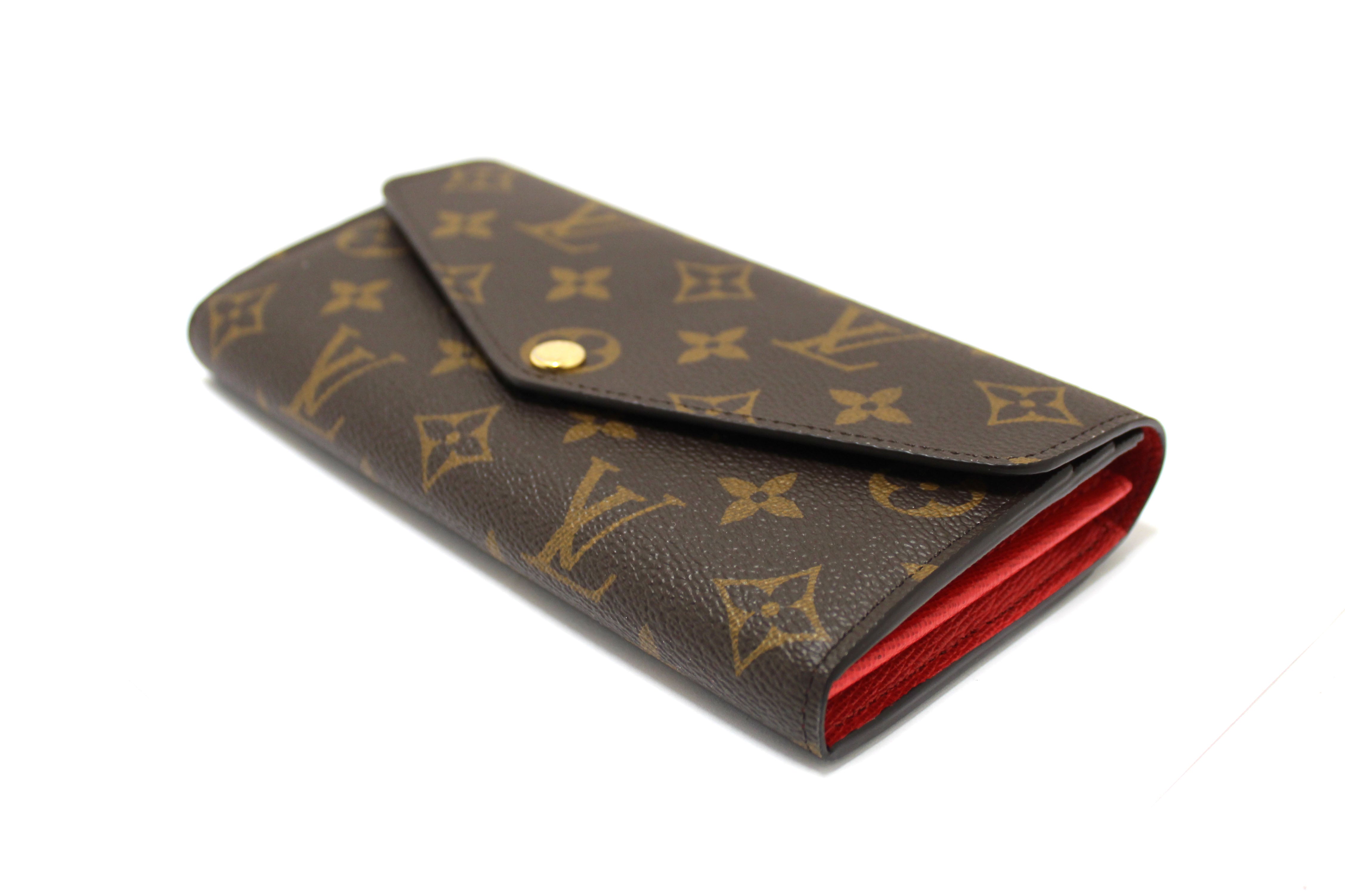 Authentic Louis Vuitton Classic Monogram Sarah Wallet