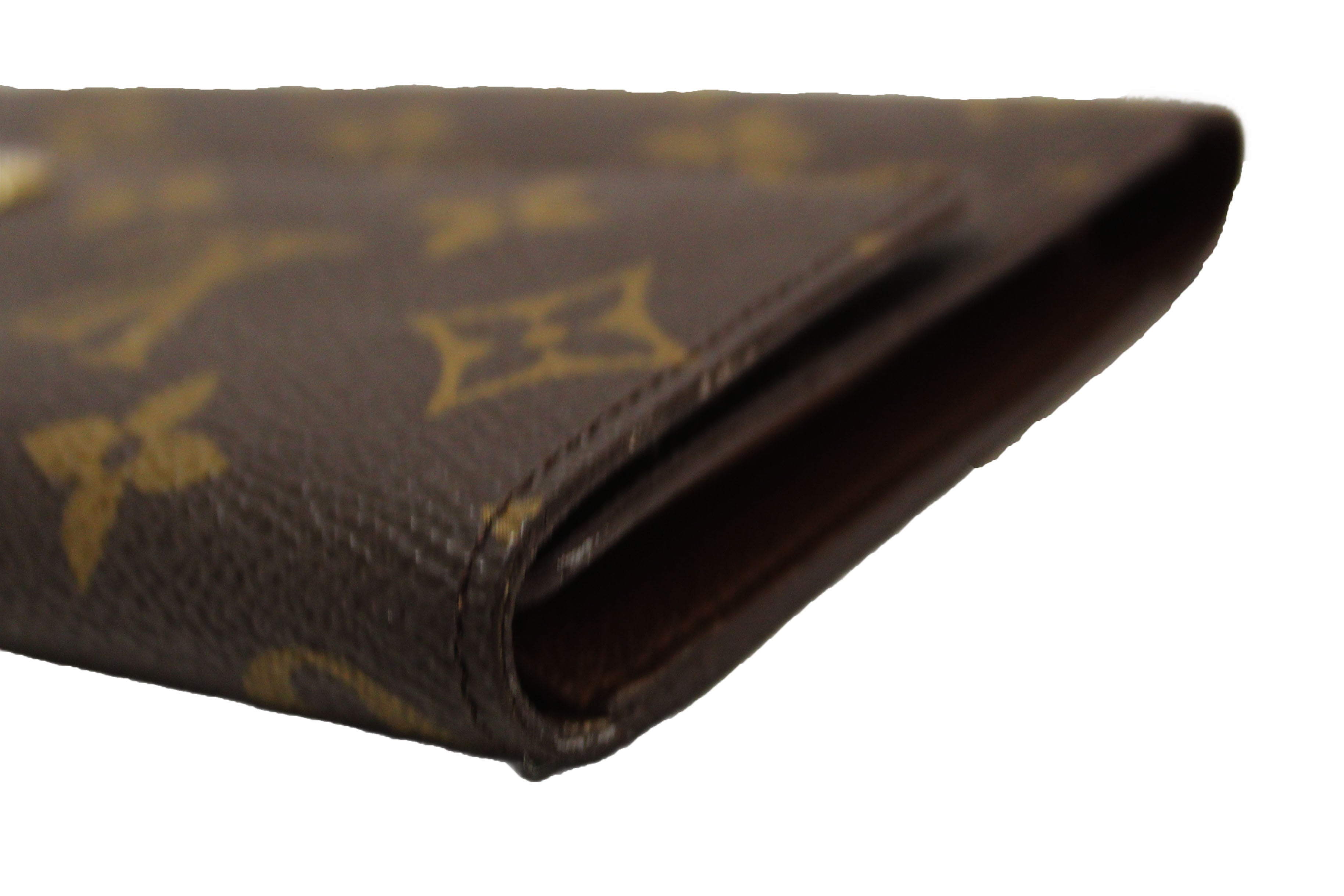 Authentic Louis Vuitton Vintage Classic Monogram Canvas PTI Long Flap Wallet