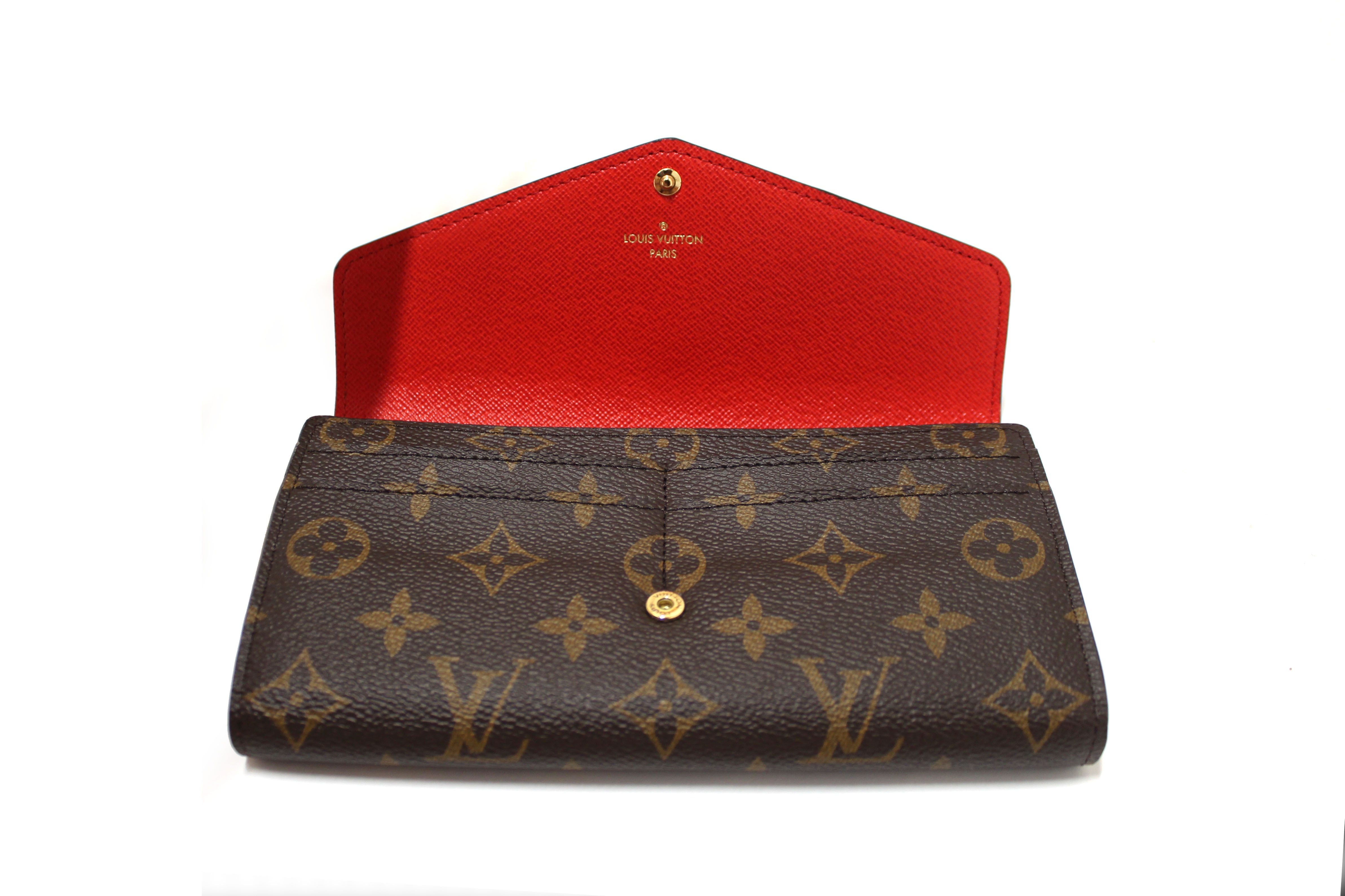 Authentic Louis Vuitton Classic Monogram Sarah Wallet