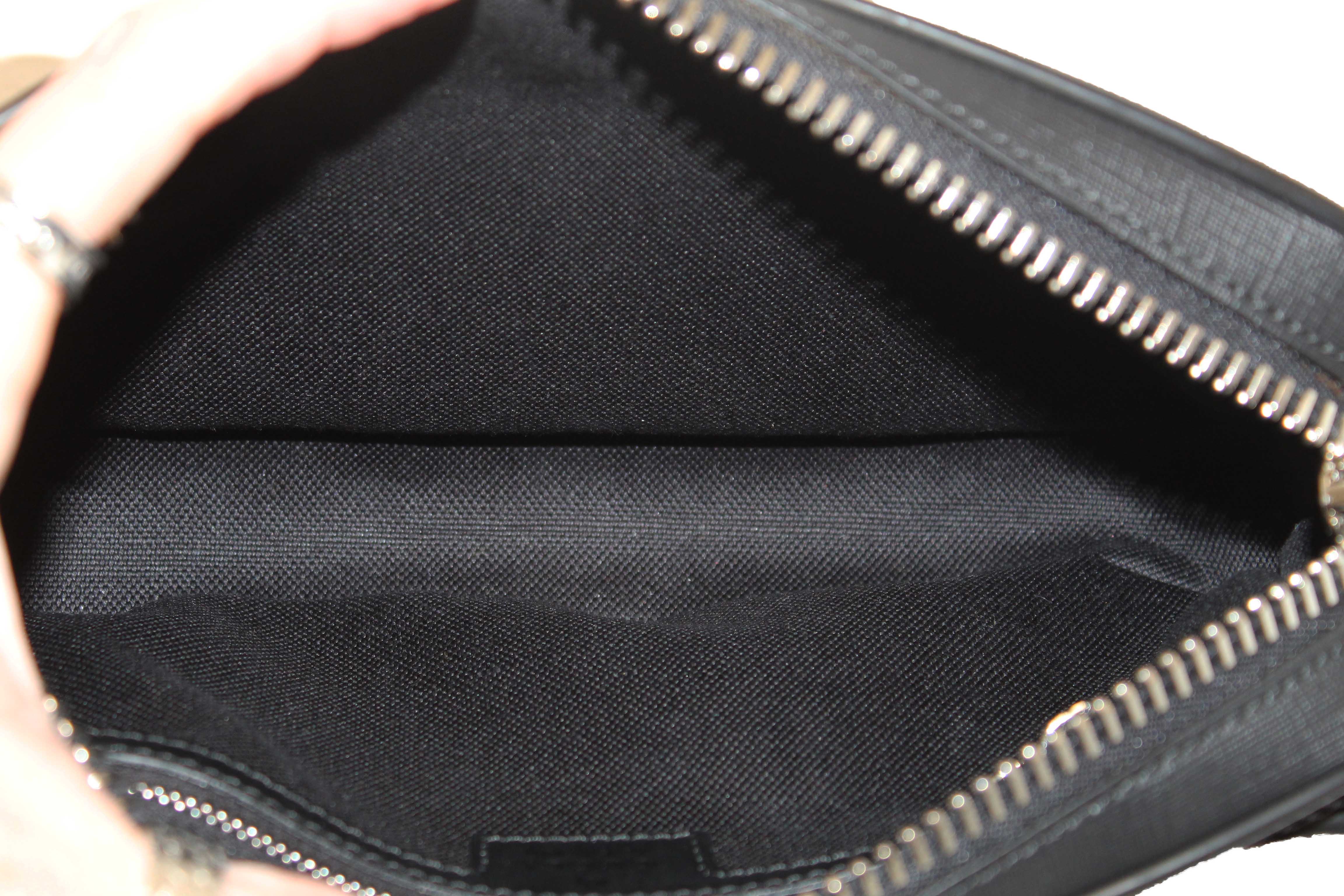 Authentic Gucci Black GG Supreme Belt Bag 474298