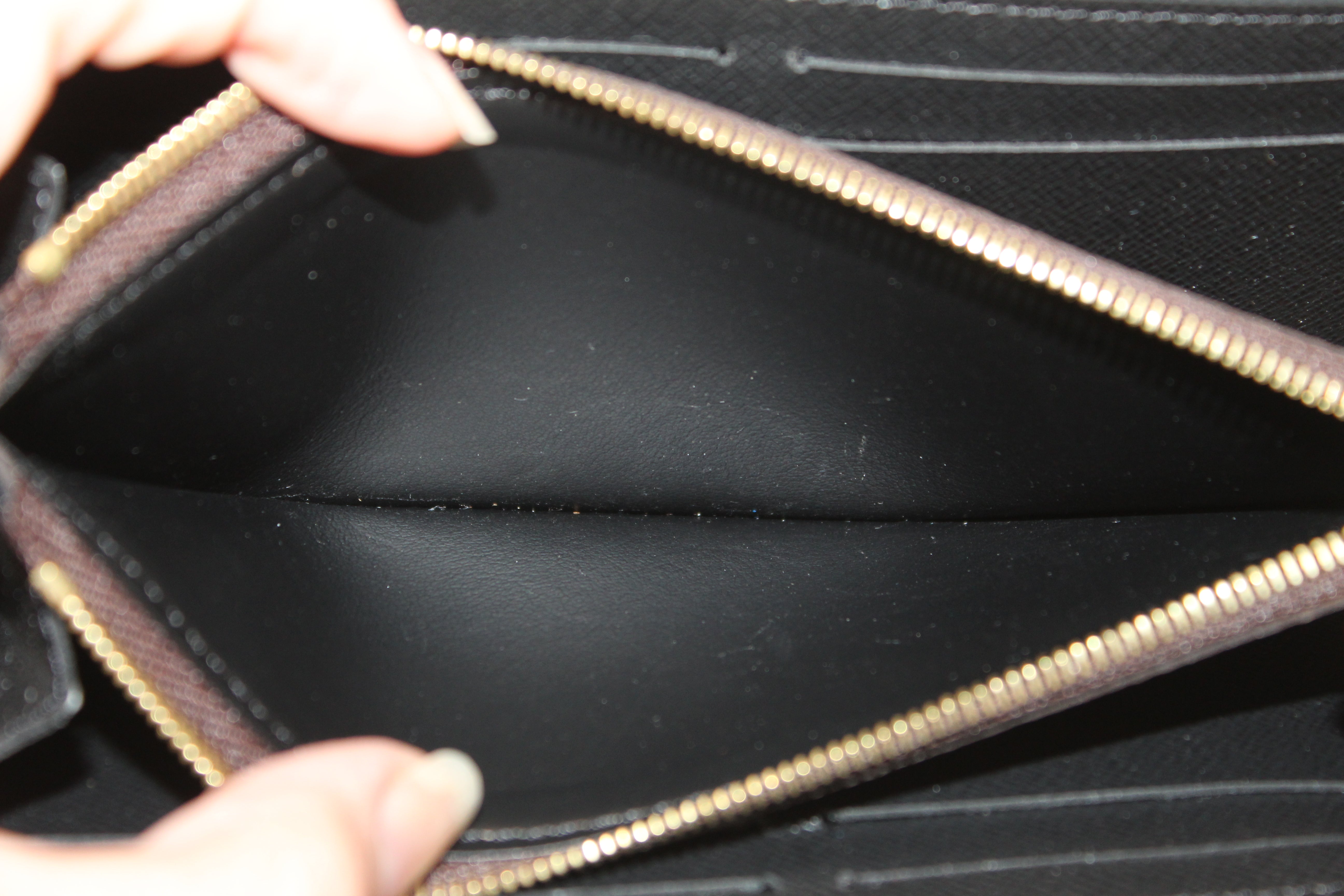 Authentic Louis Vuitton Monogram Reverse Canvas Clemence Wallet