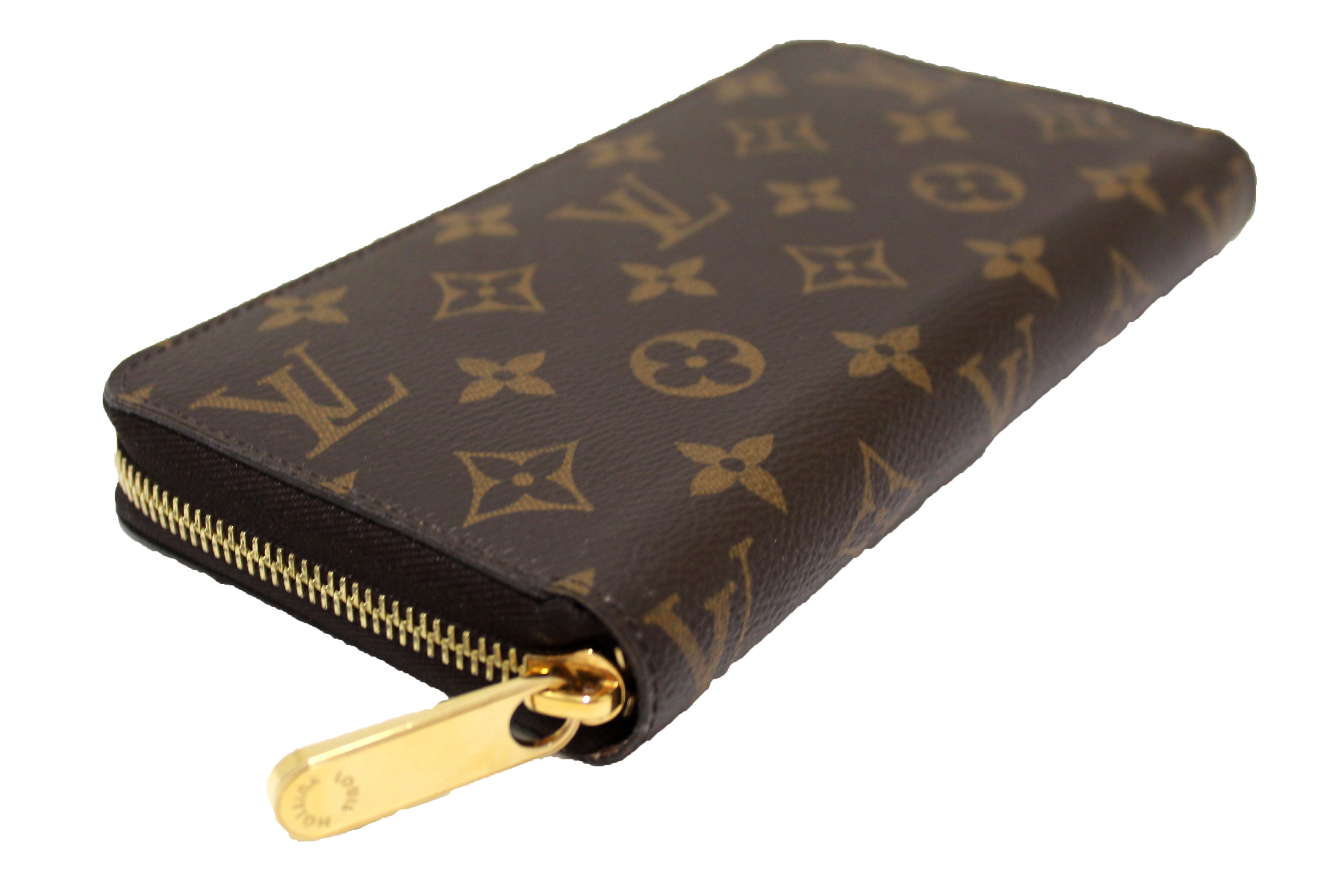 Authentic Louis Vuitton Classic Monogram Canvas Zippy with Rose Pink Interior Wallet