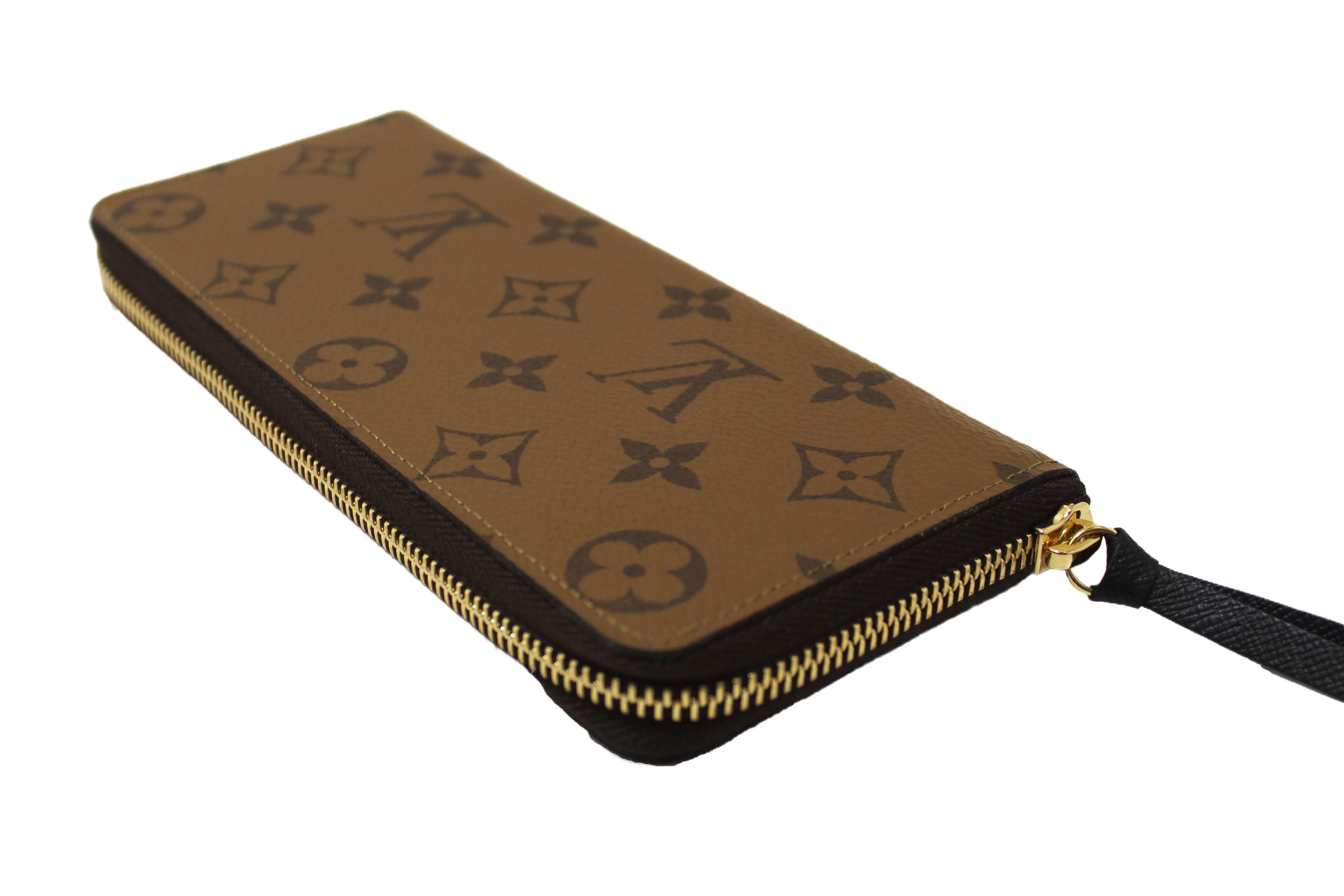 Authentic Louis Vuitton Monogram Reverse Canvas Clemence Wallet