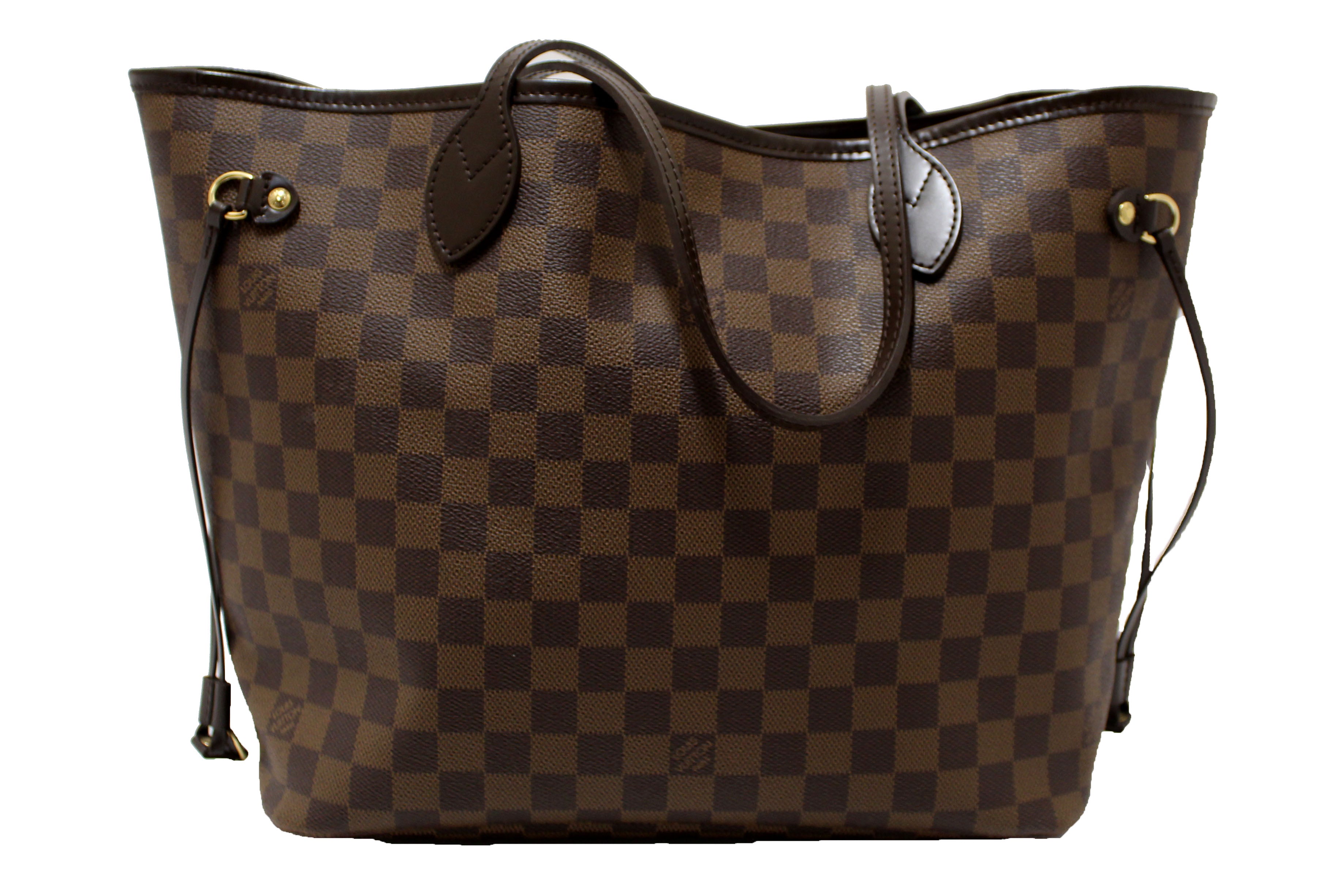 Authentic Louis Vuitton Damier Ebene Neverfull MM Shoulder Bag