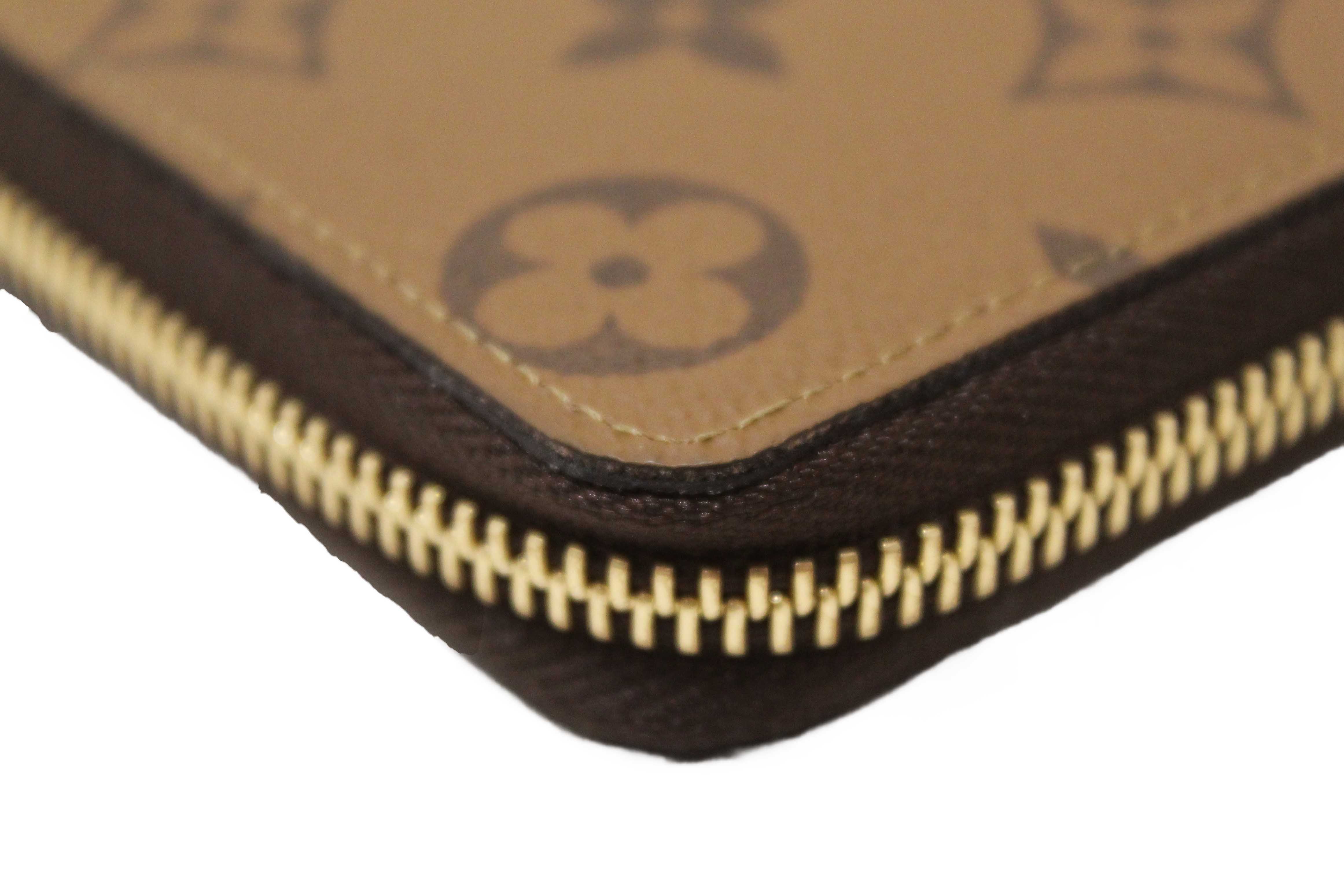 Authentic Louis Vuitton Monogram Reverse Canvas Clemence Wallet