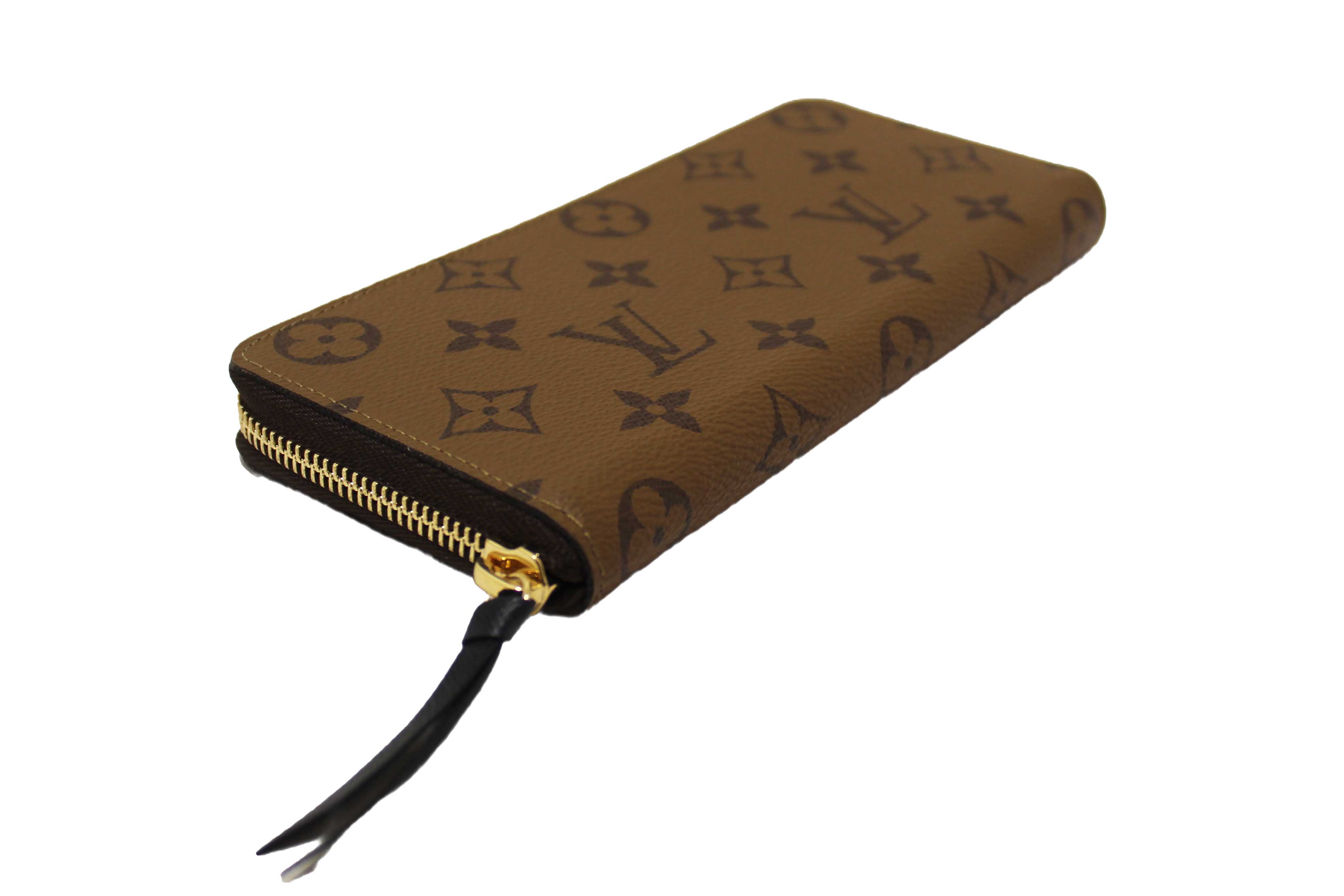 Authentic Louis Vuitton Monogram Reverse Canvas Clemence Wallet