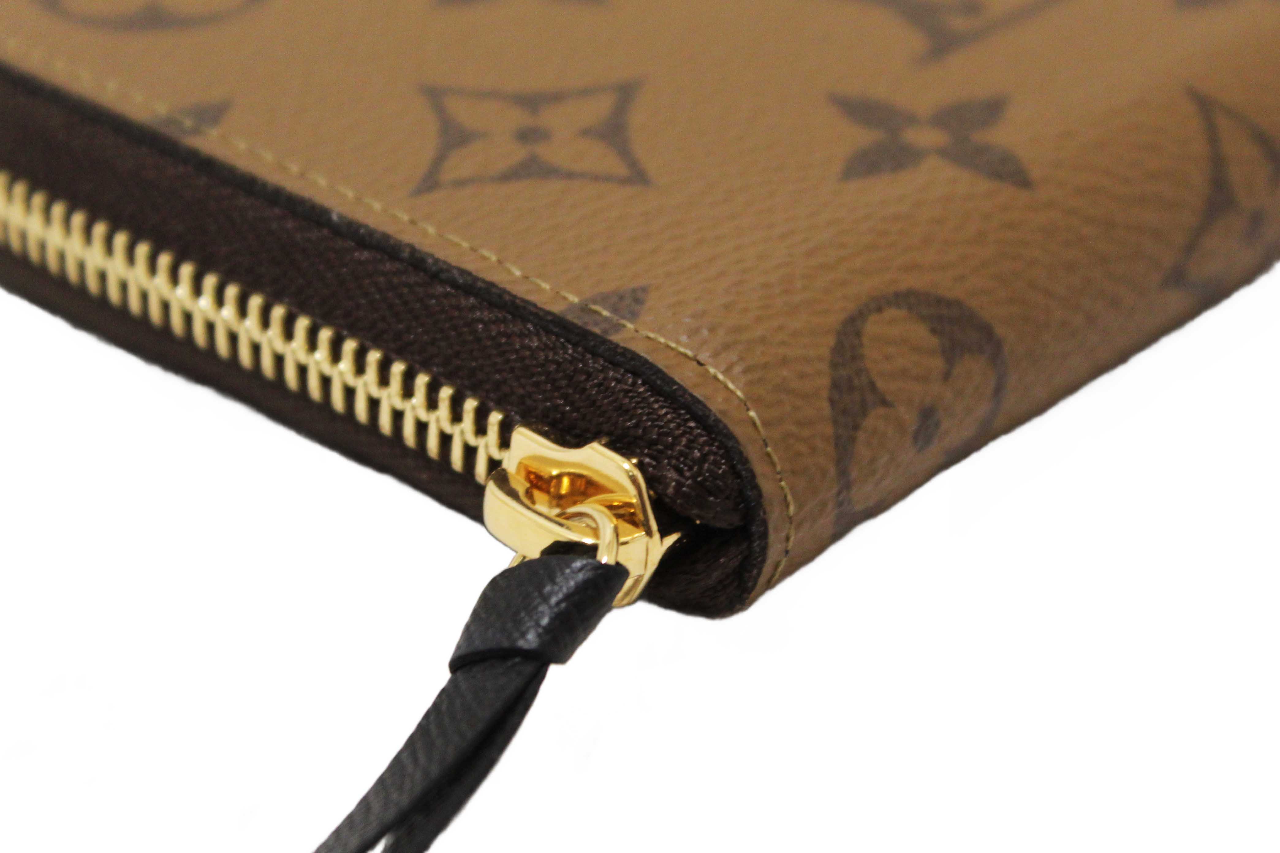 Authentic Louis Vuitton Monogram Reverse Canvas Clemence Wallet