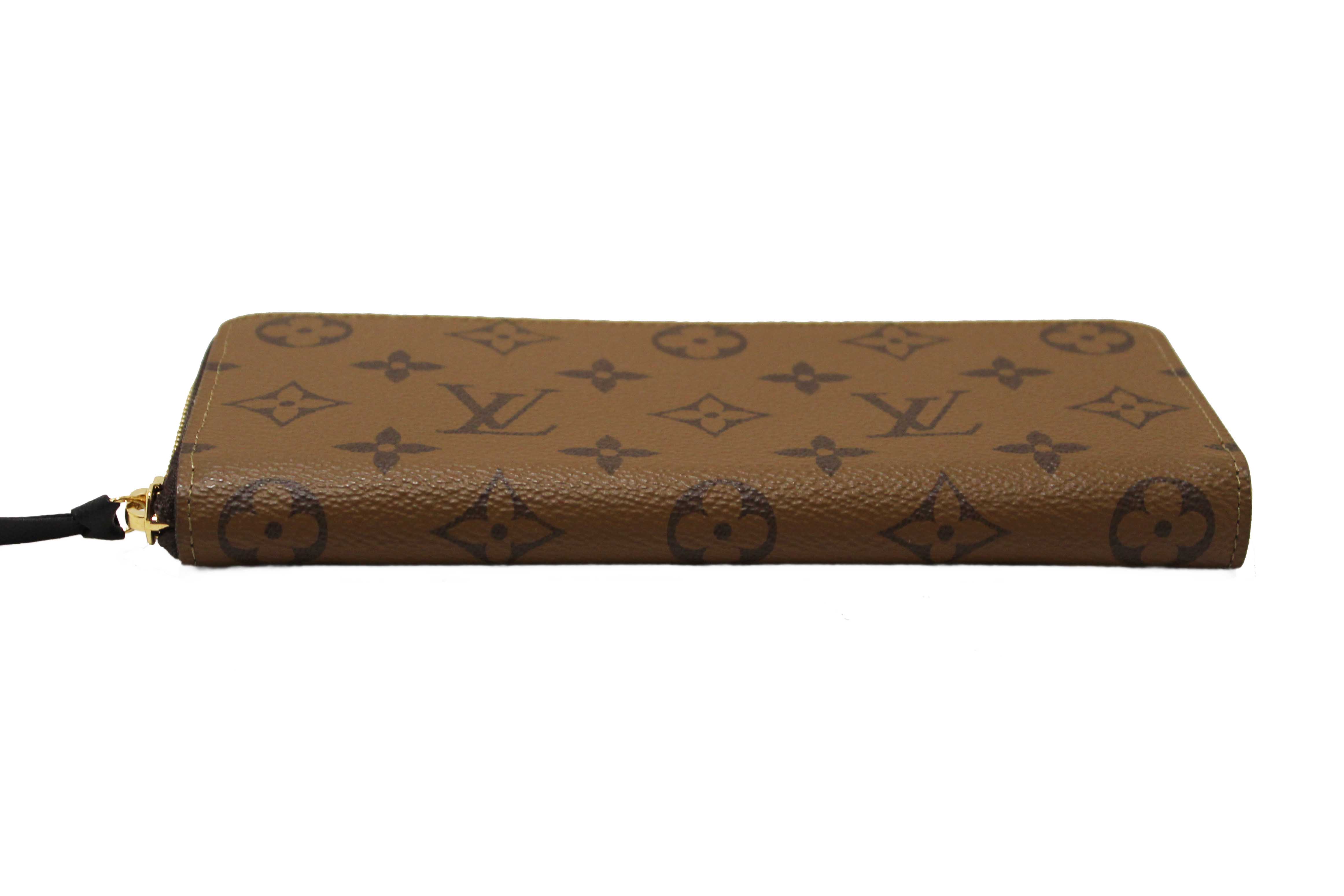 Authentic Louis Vuitton Monogram Reverse Canvas Clemence Wallet