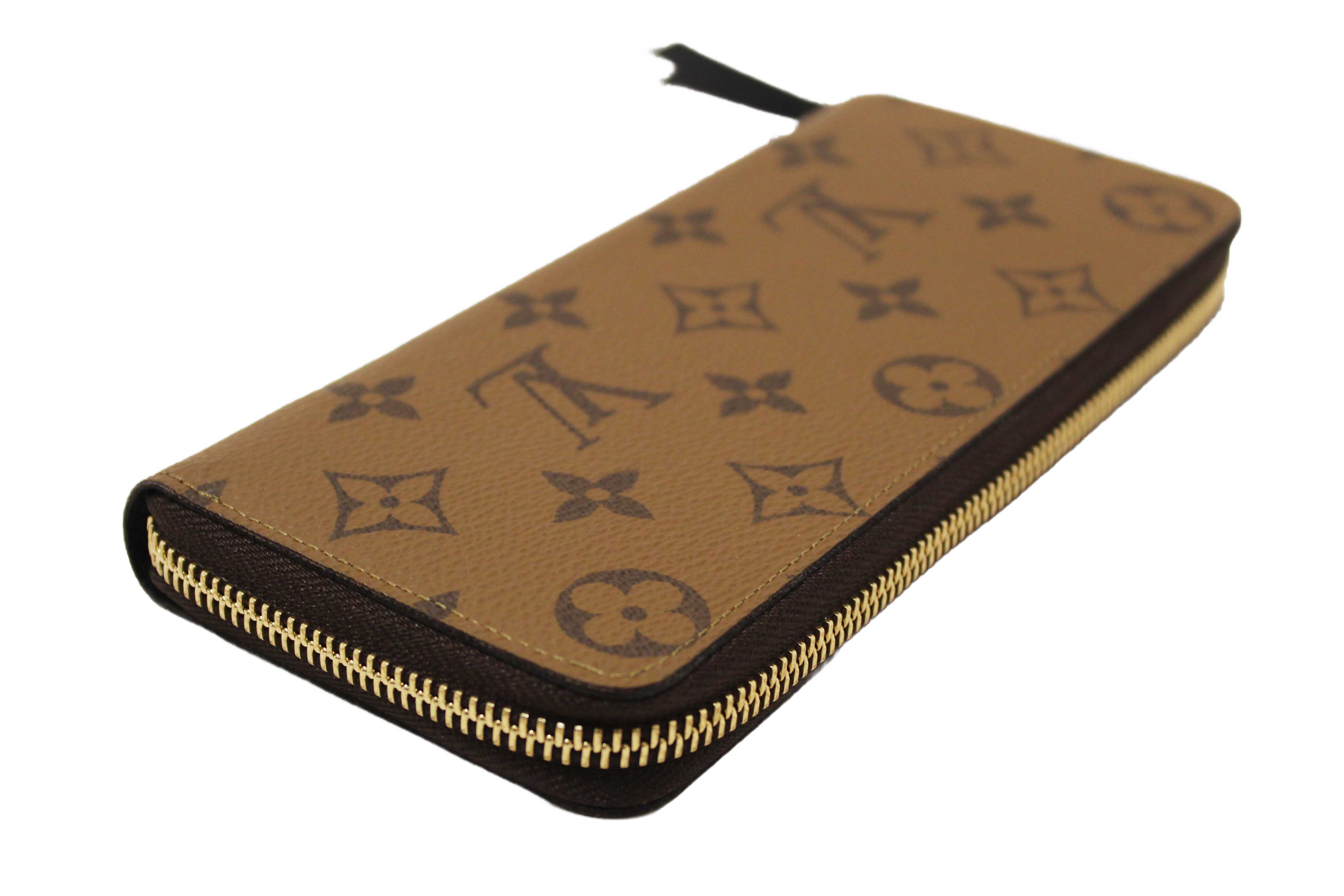Authentic Louis Vuitton Monogram Reverse Canvas Clemence Wallet