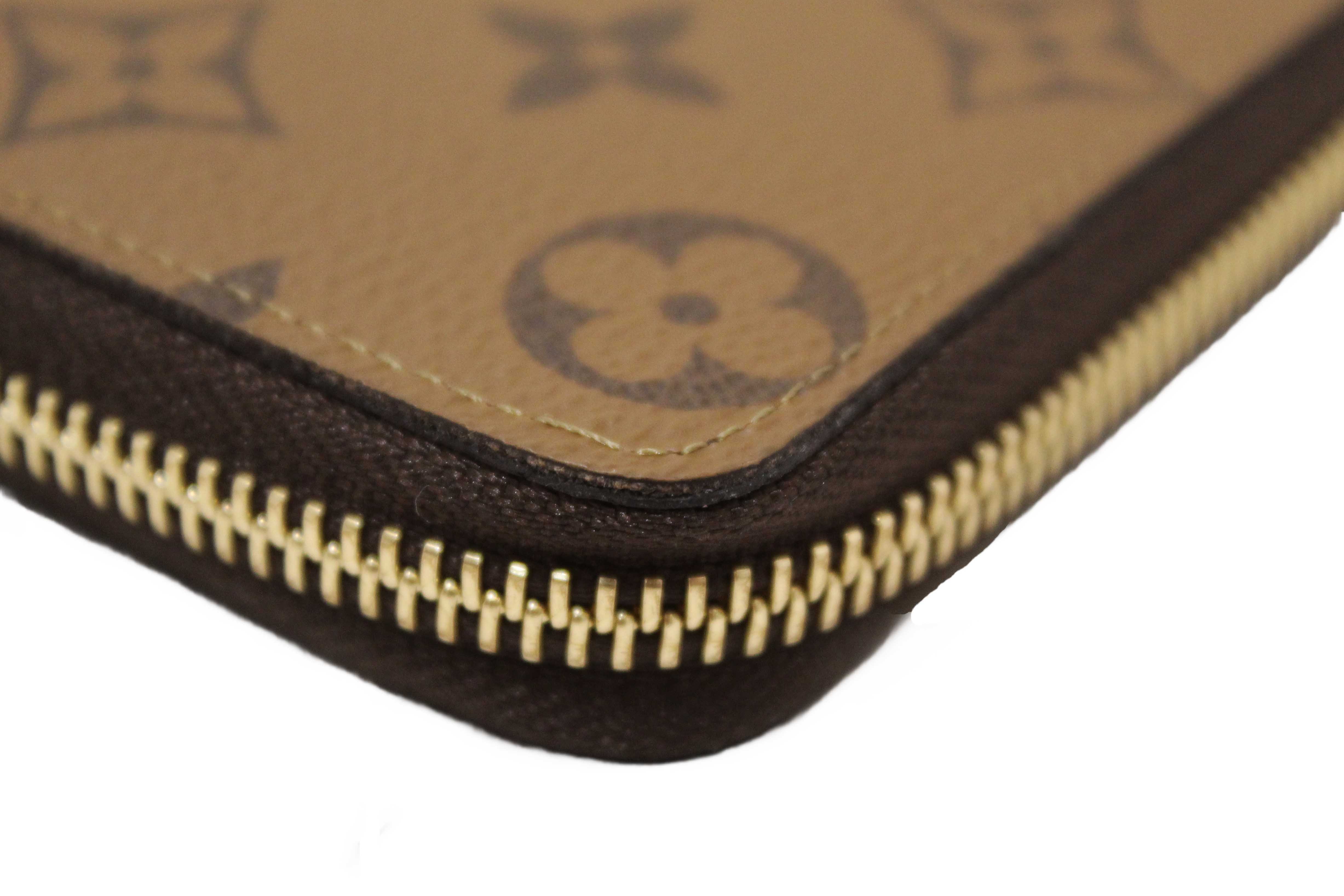 Authentic Louis Vuitton Monogram Reverse Canvas Clemence Wallet