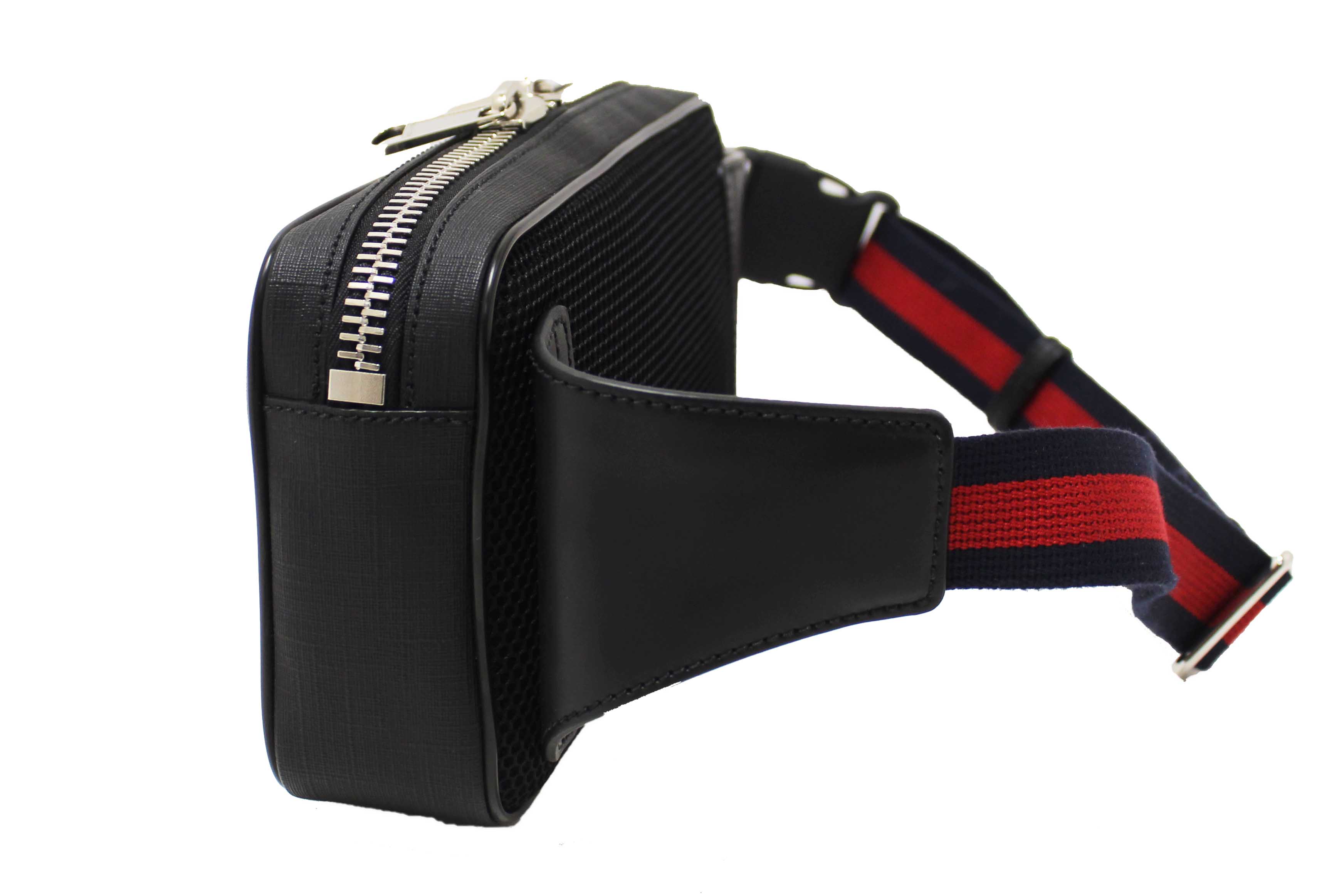 Authentic Gucci Black GG Supreme Belt Bag 474298