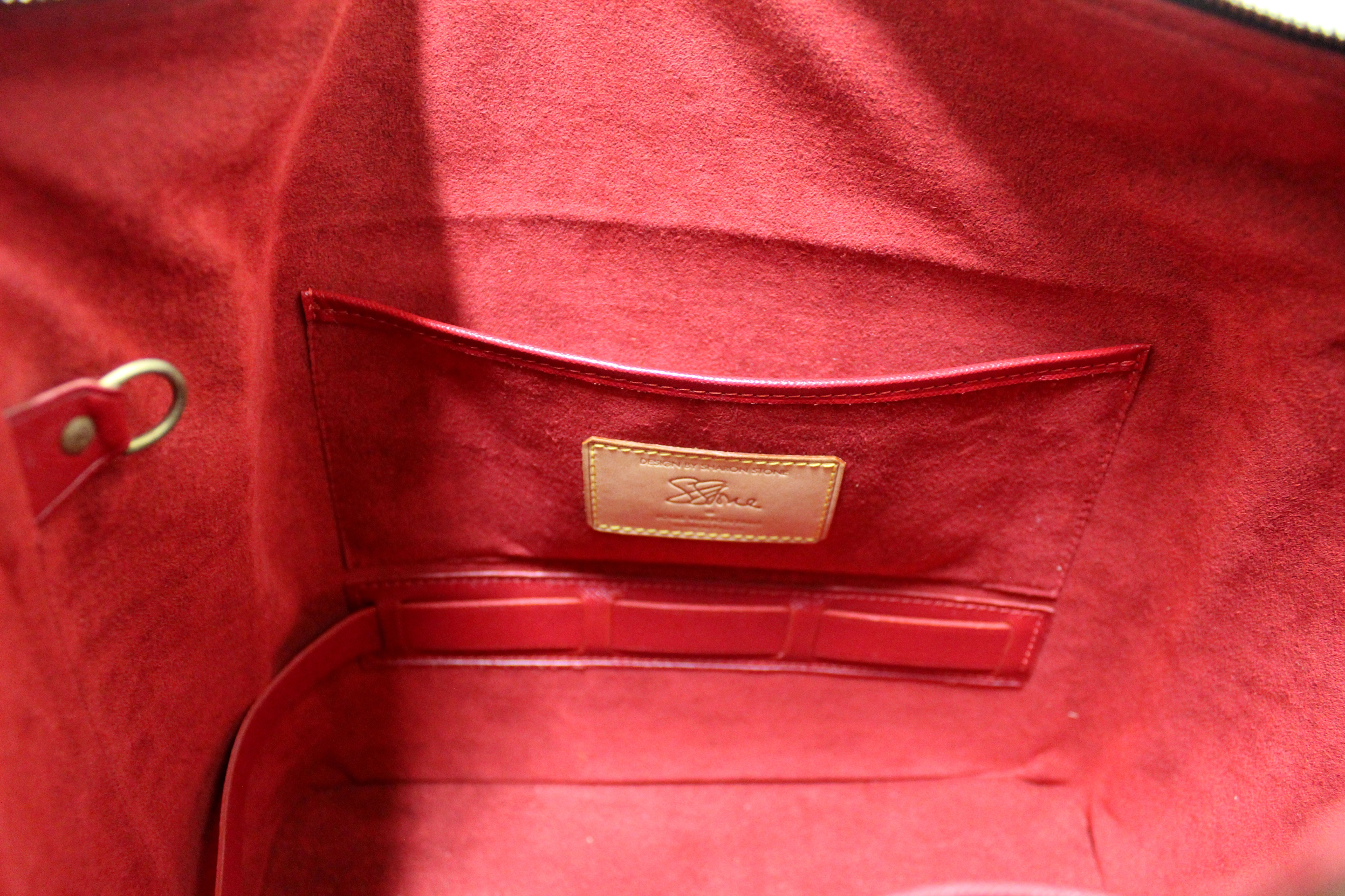 Authentic Louis Vuitton Limited Edition Classic Monogram Sharon Stone AMFAR Vanity Three Shoulder Bag